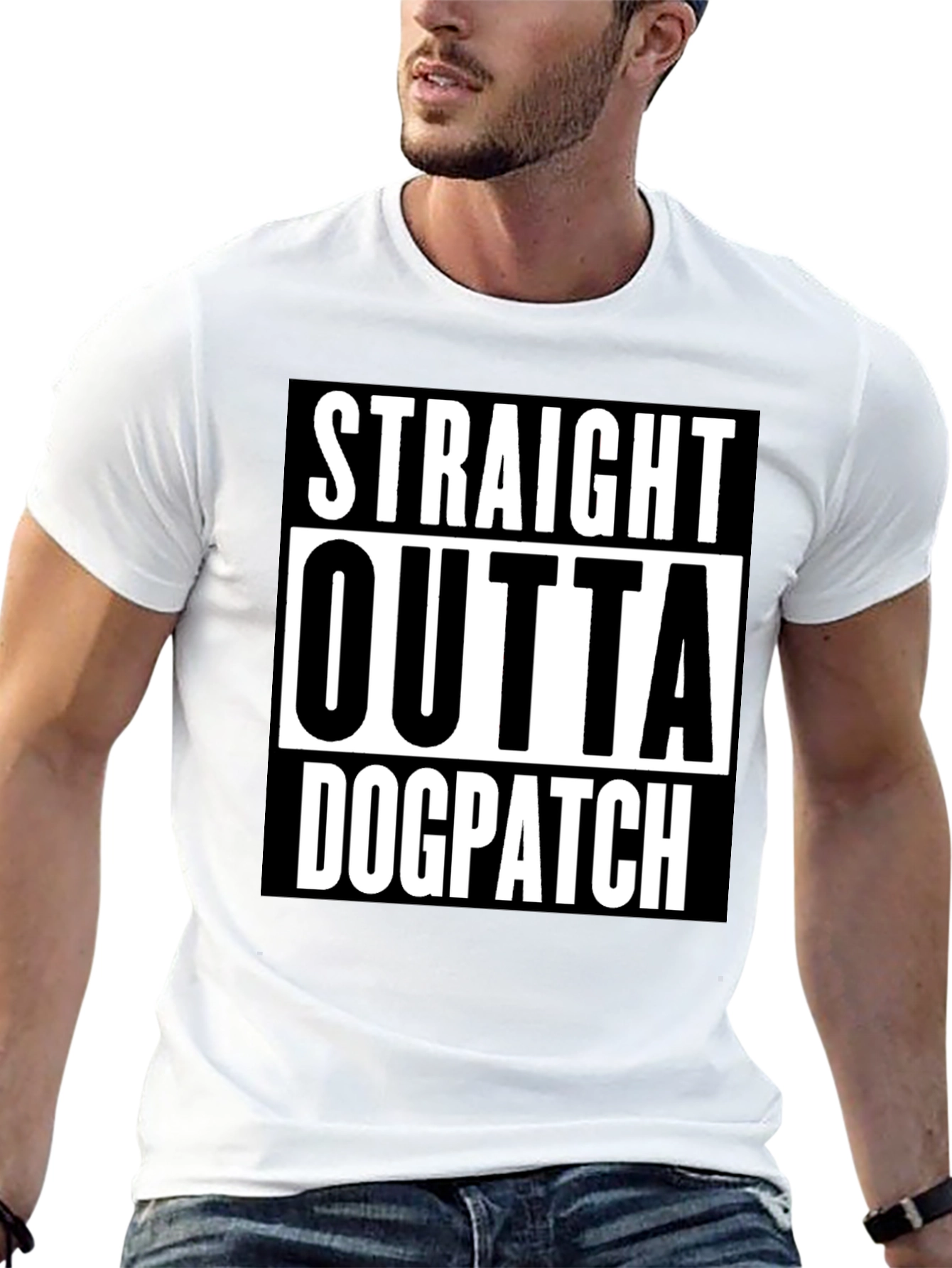 Straight Outta Dogpatch Black Graphic Tee