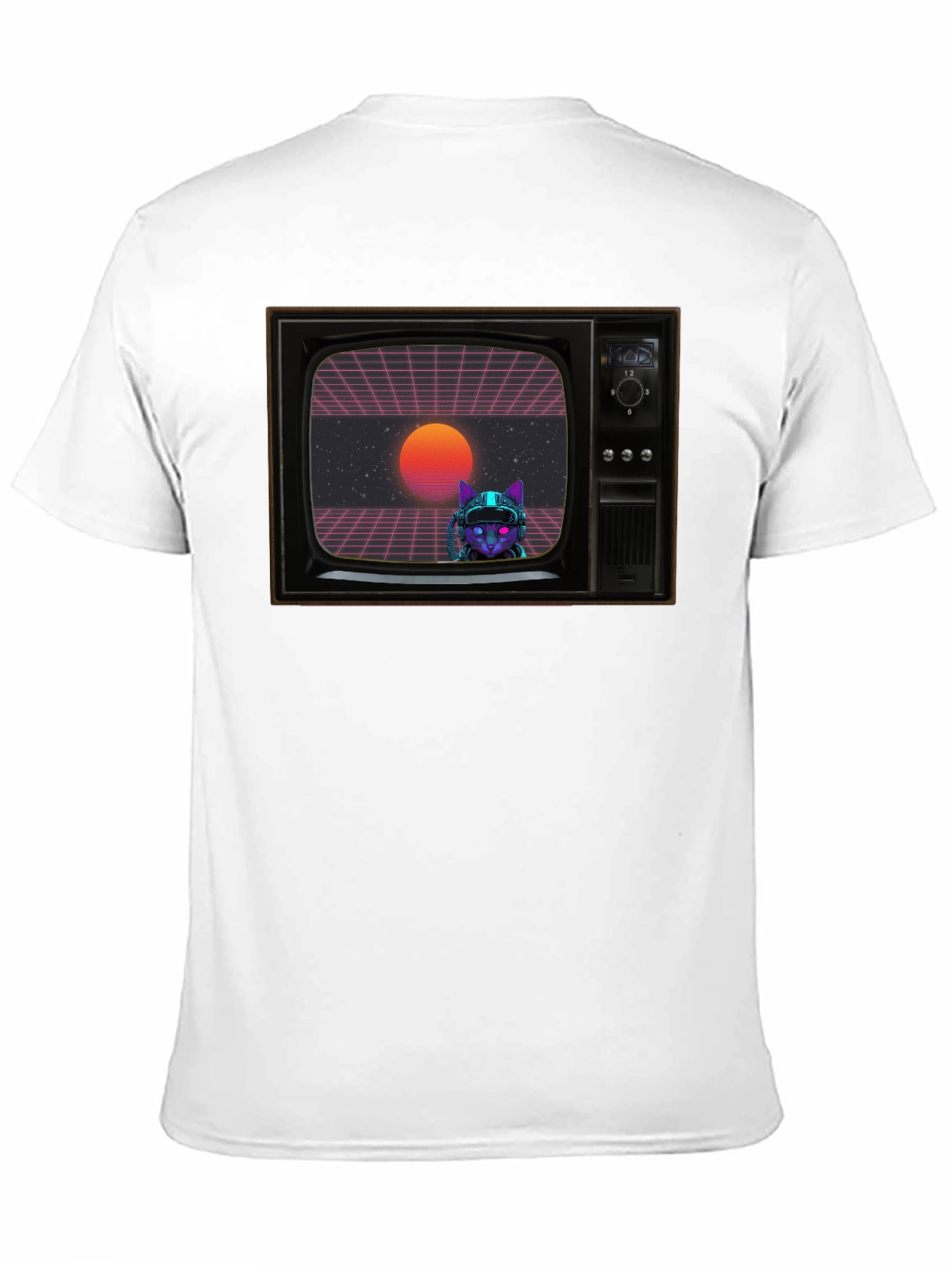 Retro Cyberpunk Cat T-Shirt