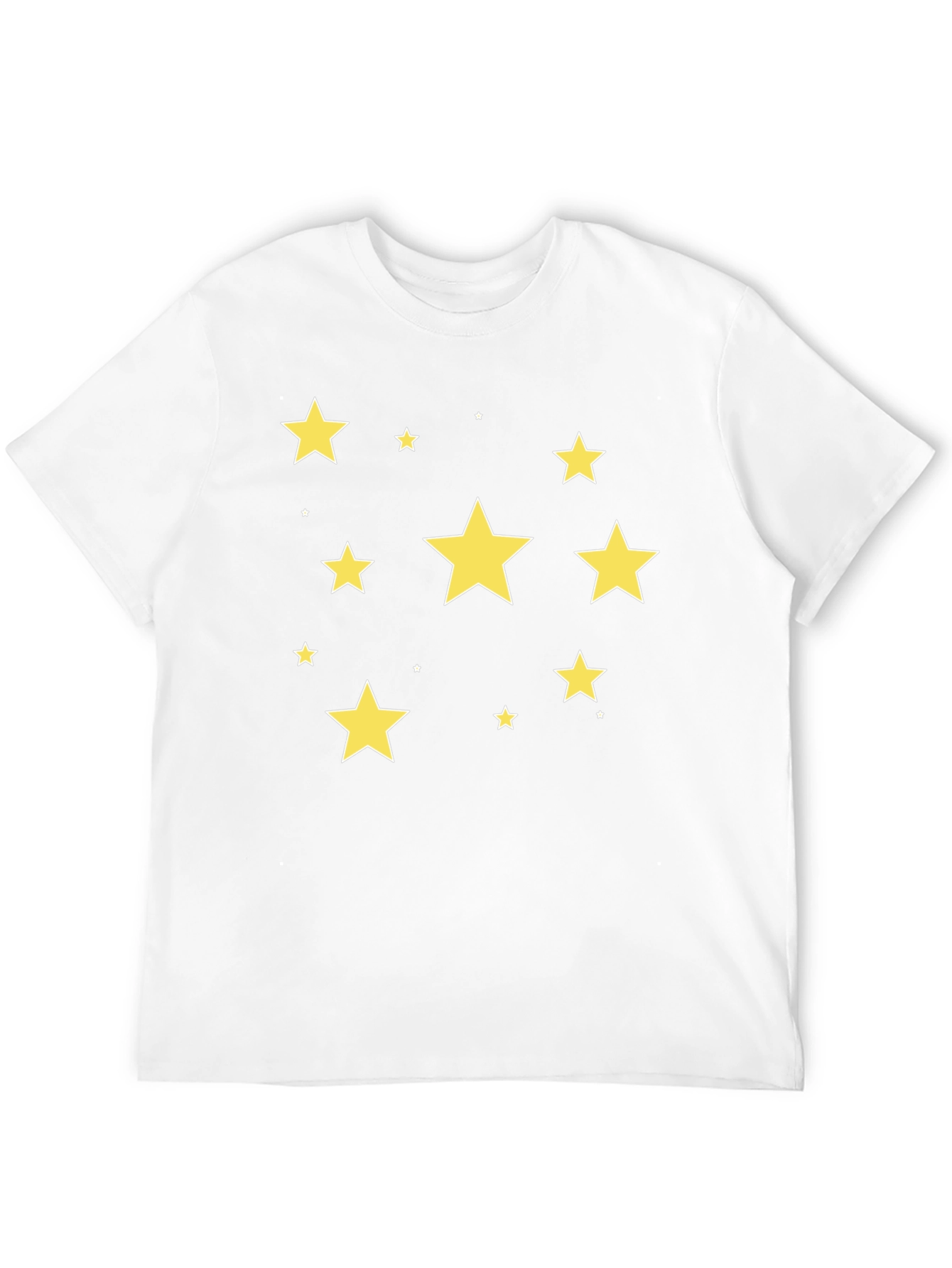 Starry Night T-Shirt - Black Cotton Crew Neck