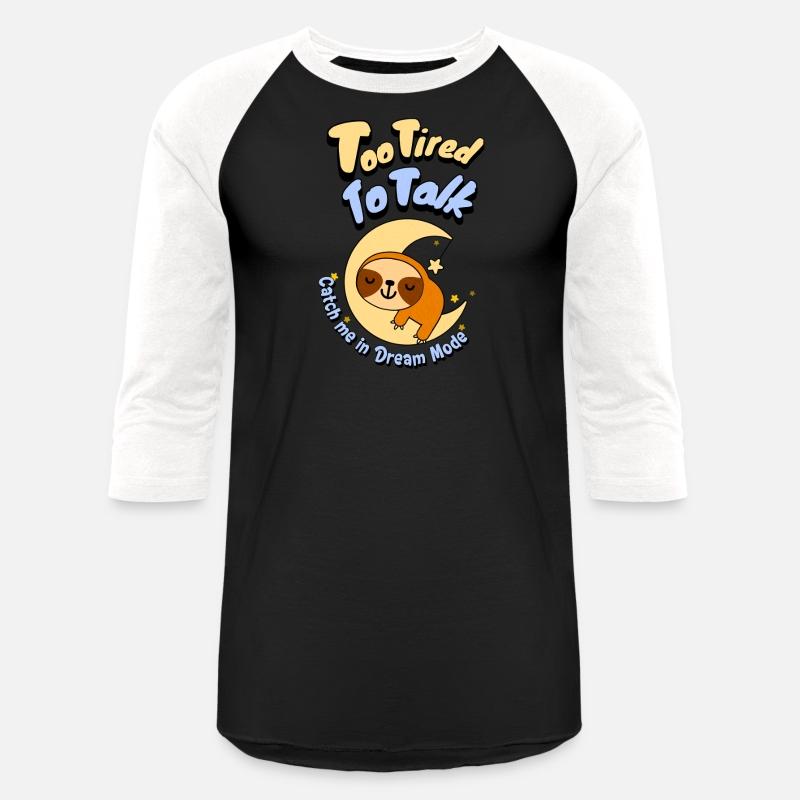 Too Tired To Talk Sloth on Moon T-Shirt