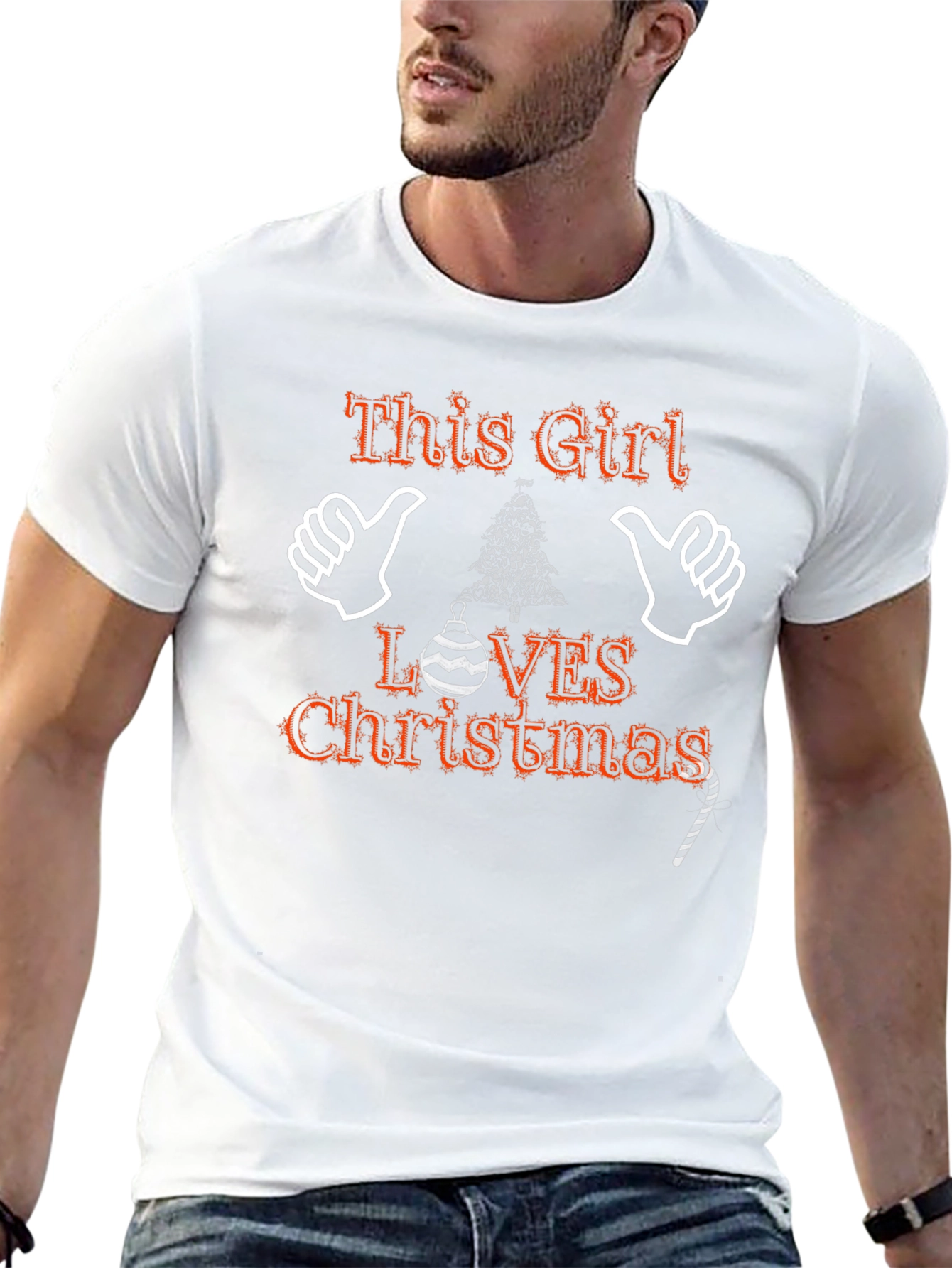This Girl Loves Christmas T-Shirt Holiday Season Tee