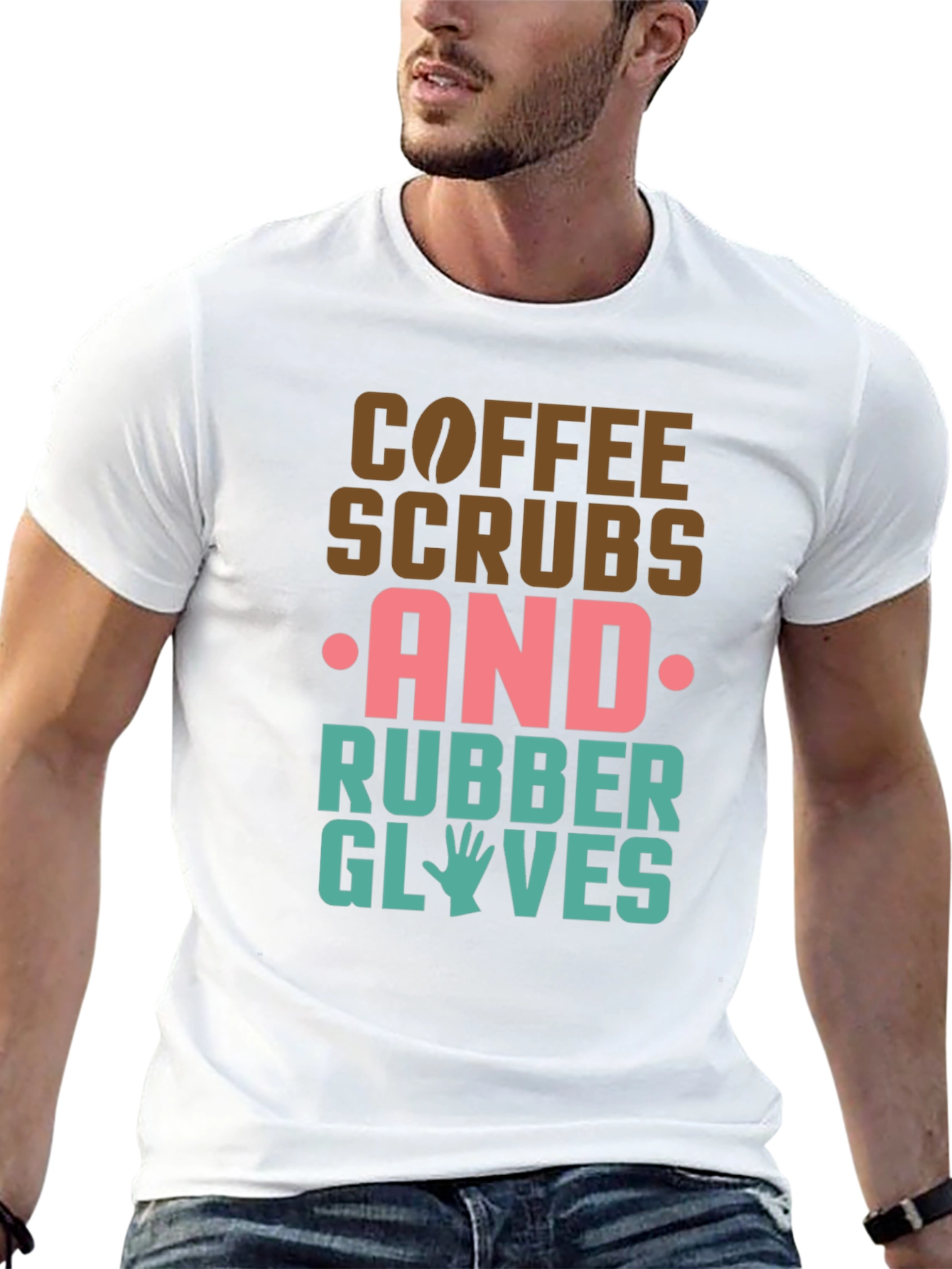 Coffee Scrubs & Rubber Gloves Graphic T-Shirt