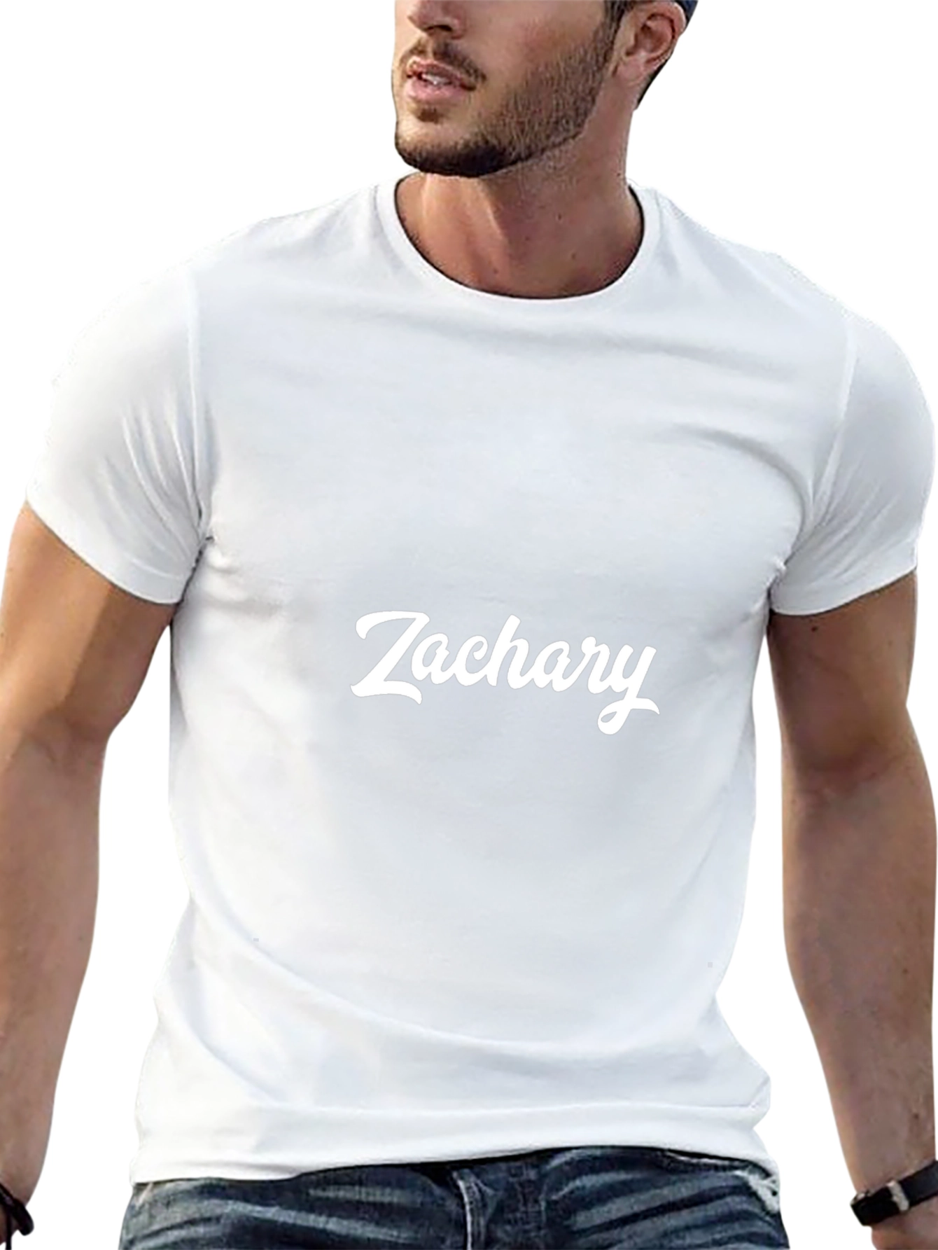 Personalized Zachary Black T-Shirt