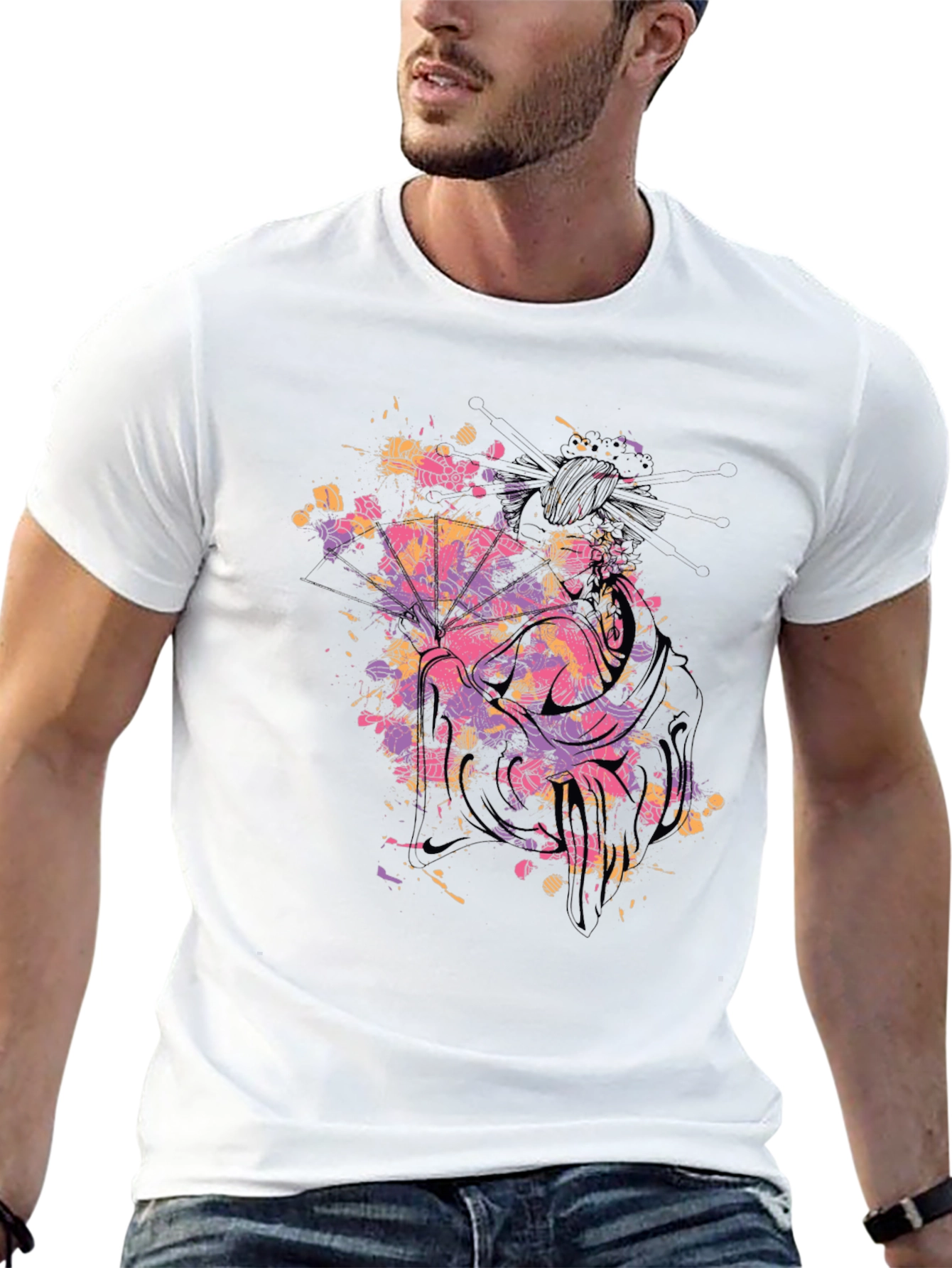 Abstract Art Black T-Shirt