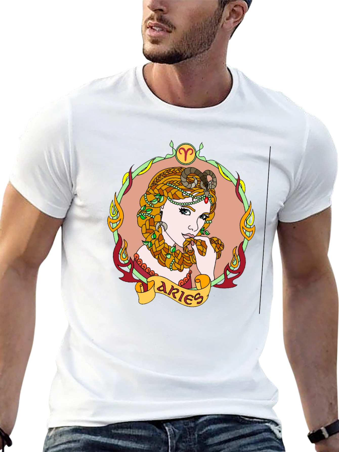 Aries Zodiac Sign Graphic Tee