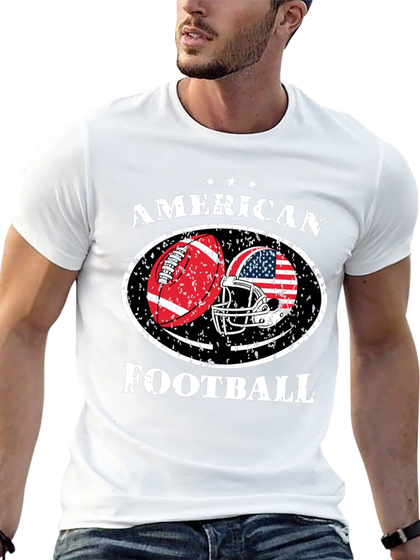 American Football Patriotic T-Shirt