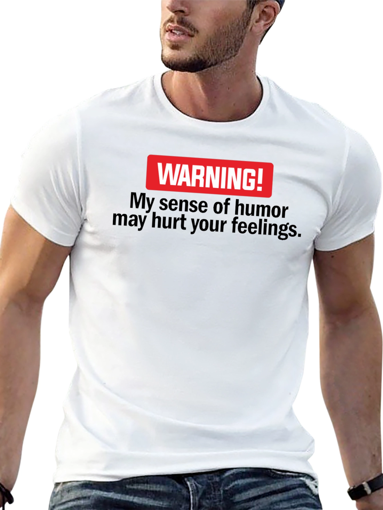 Warning! My Sense Of Humor Black T-Shirt