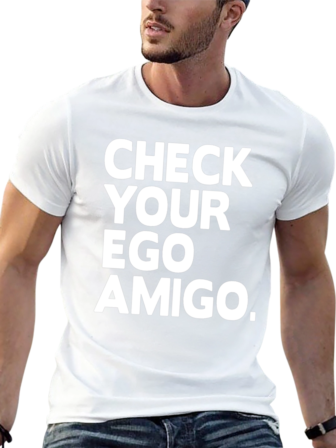 Check Your Ego Amigo Black T-Shirt