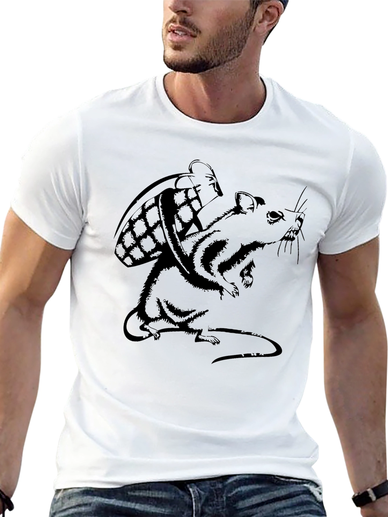 Rat With Grenade - Unisex Graphic Tee