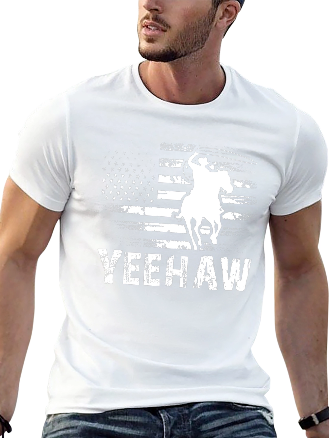 Yeehaw American Flag Graphic Tee