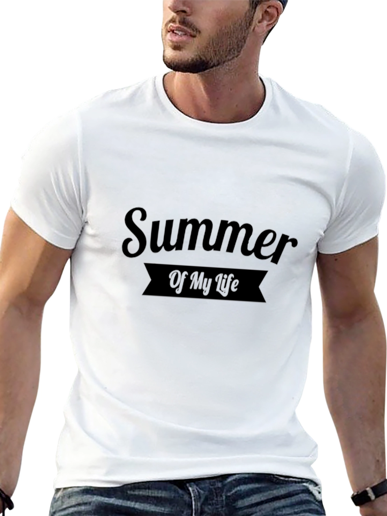 Summer of My Life Black Graphic T-Shirt