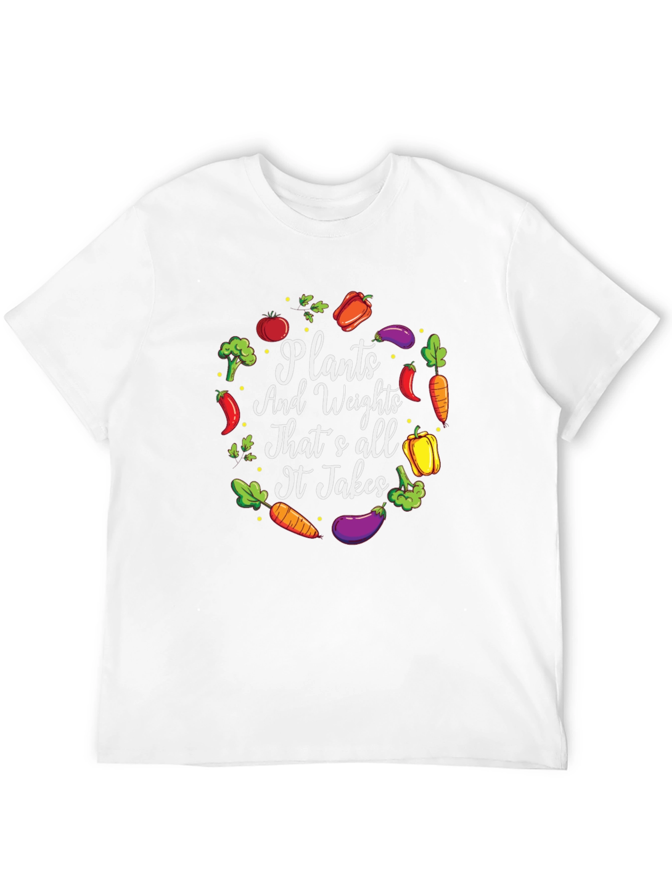 Plants & Weights T-Shirt: Vegan Fitness Apparel
