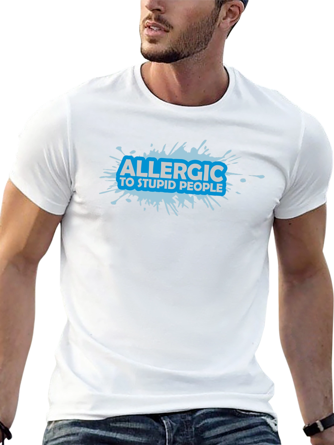 Allergic to Stupid People Graphic T-Shirt