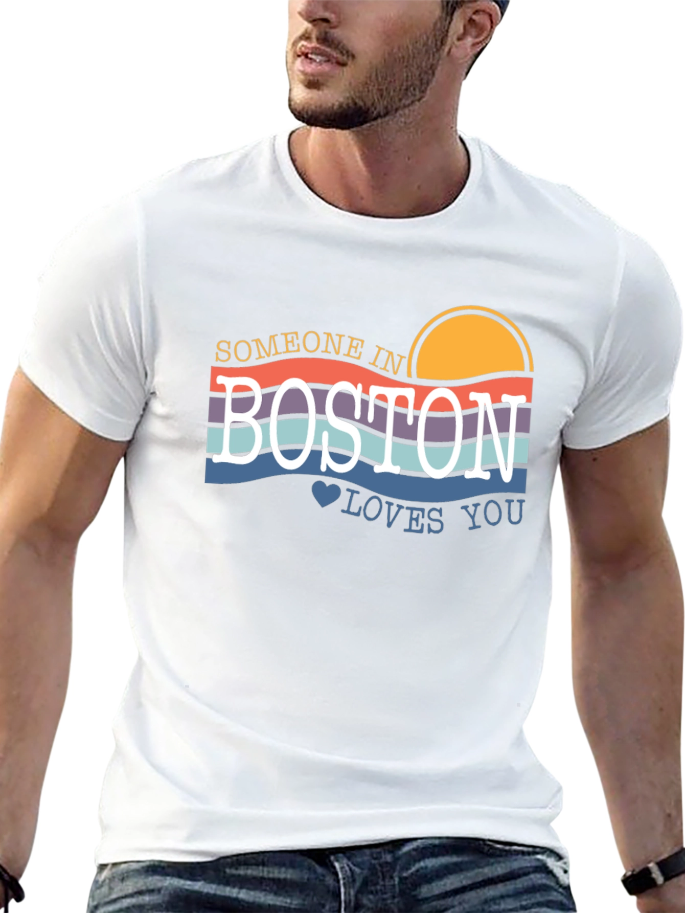 Someone in Boston Loves You Graphic Tee