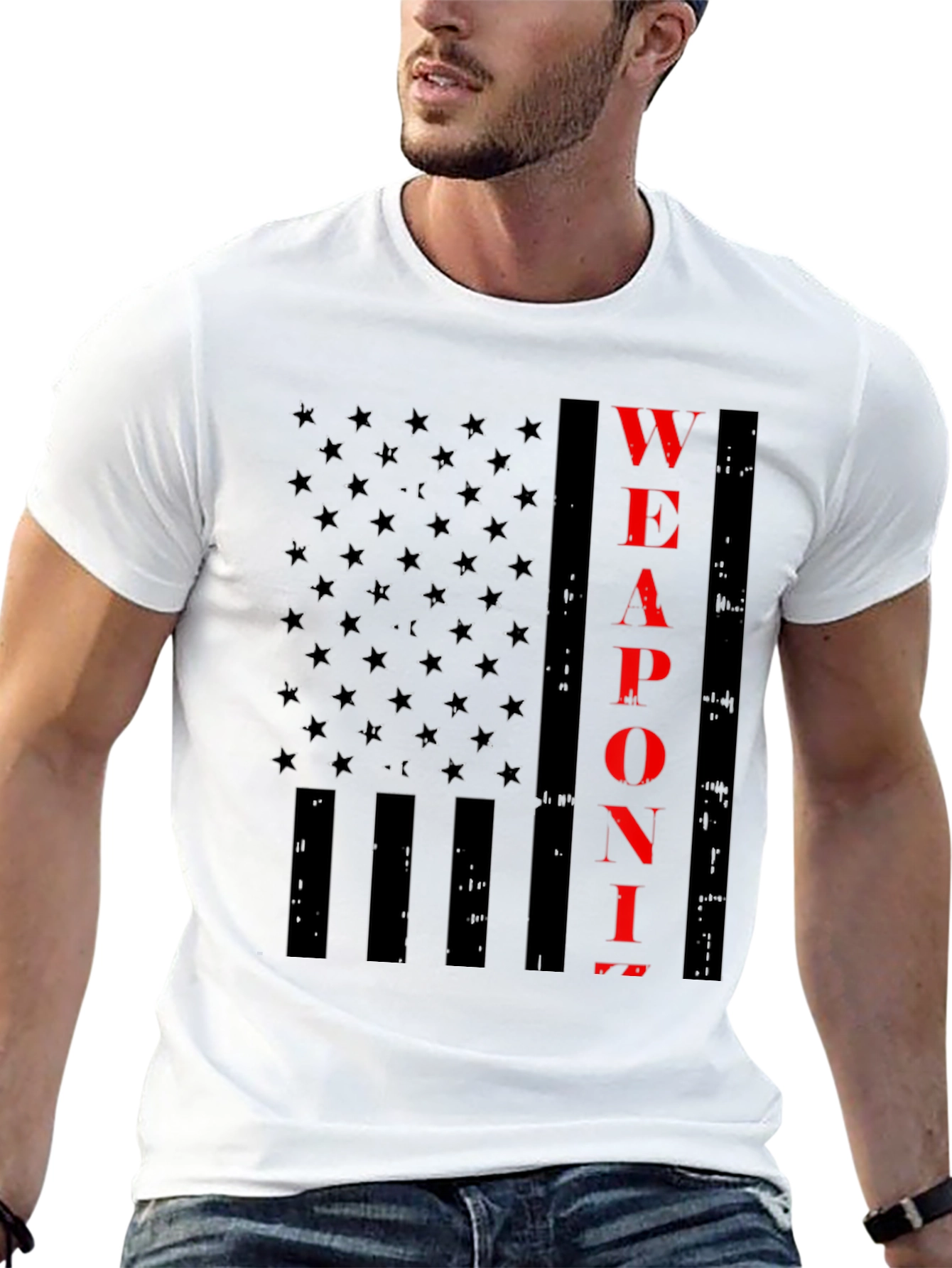 Weaponize Flag Graphic T-Shirt - Black