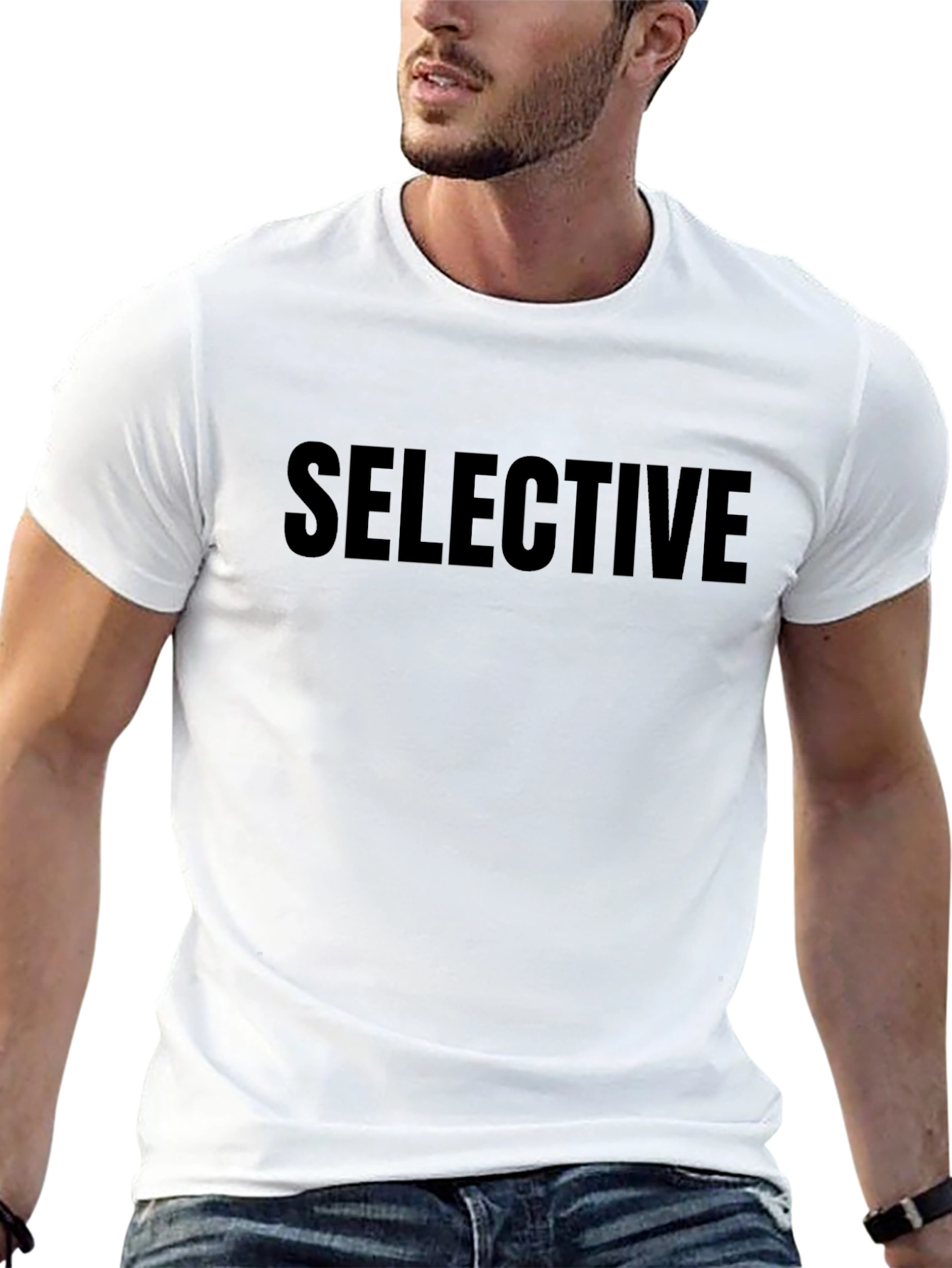 Selective Black Graphic T-Shirt