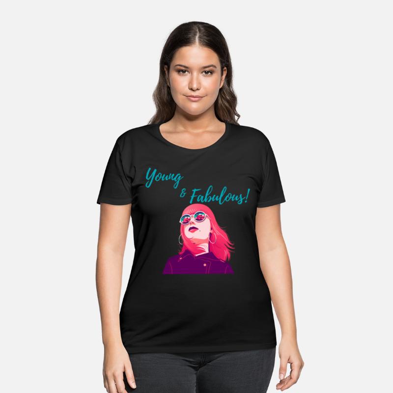 Young and fabulous quote women t-shirt