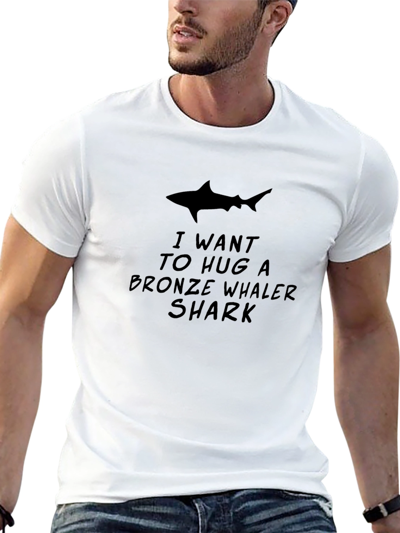 I Want to Hug a Bronze Whaler Shark T-Shirt