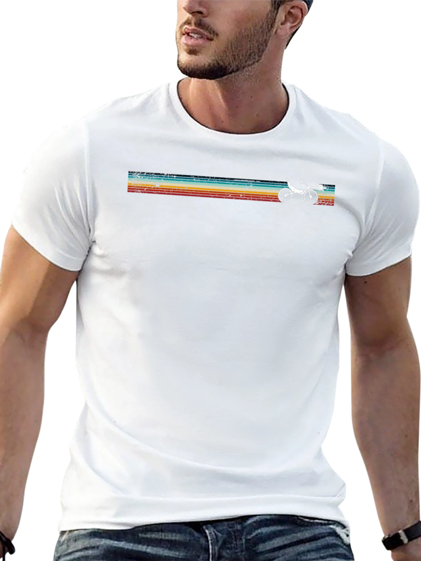 Retro Recumbent Bike T-Shirt