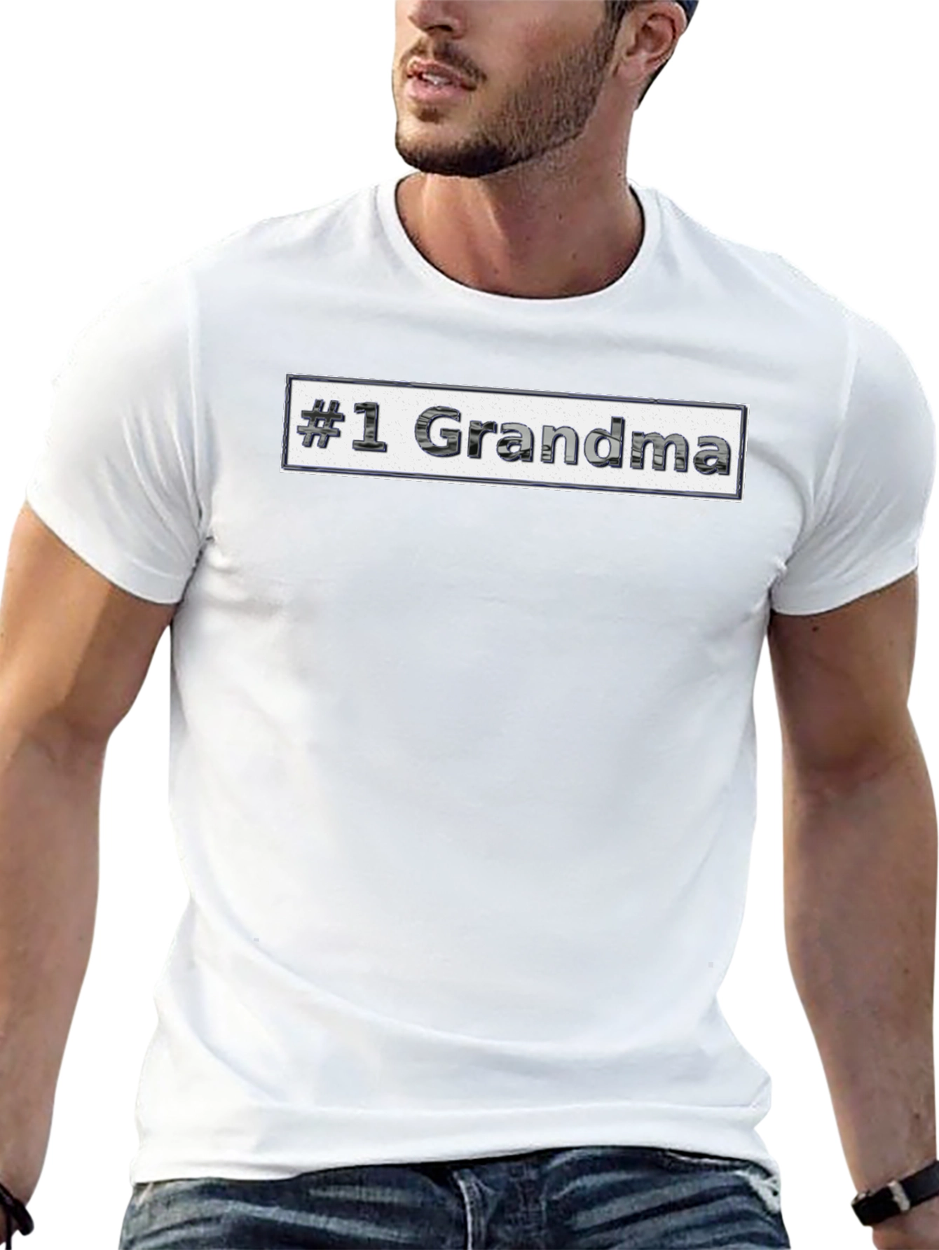 #1 Grandma T-Shirt - Black Novelty Tee