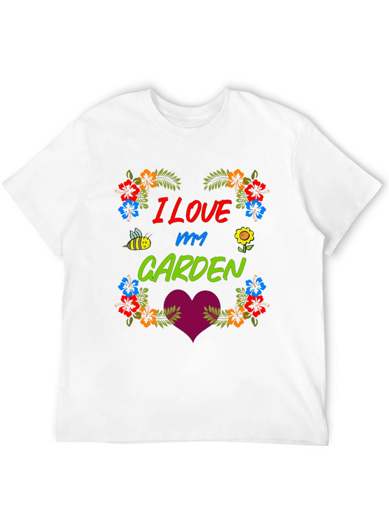 I Love My Garden Floral Graphic T-Shirt