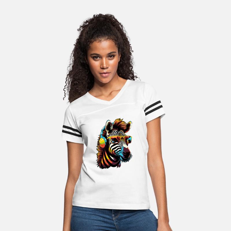 Zebra Jamming in Stylish Glasses and Headphones