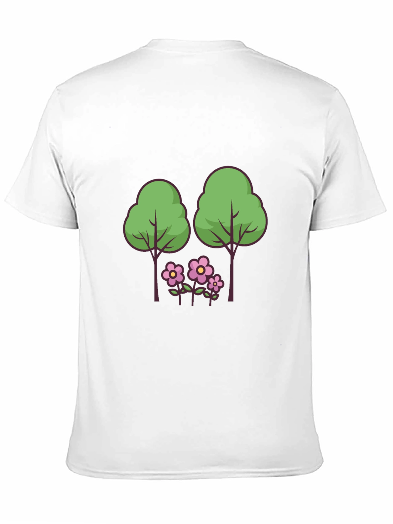 Nature Scene Graphic Tee - Black