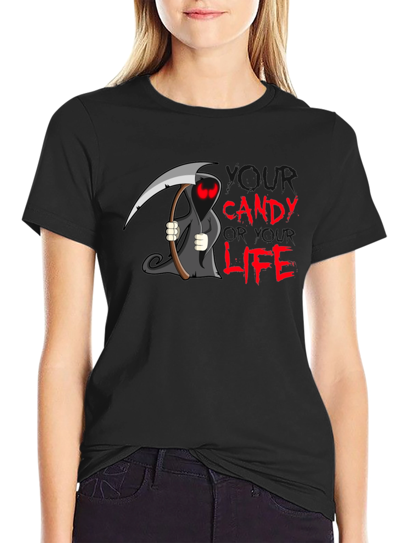 Grim Reaper Candy T-Shirt - Halloween Edition