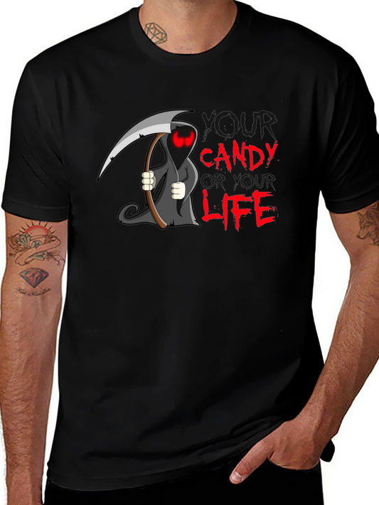 Grim Reaper Candy T-Shirt - Halloween Edition