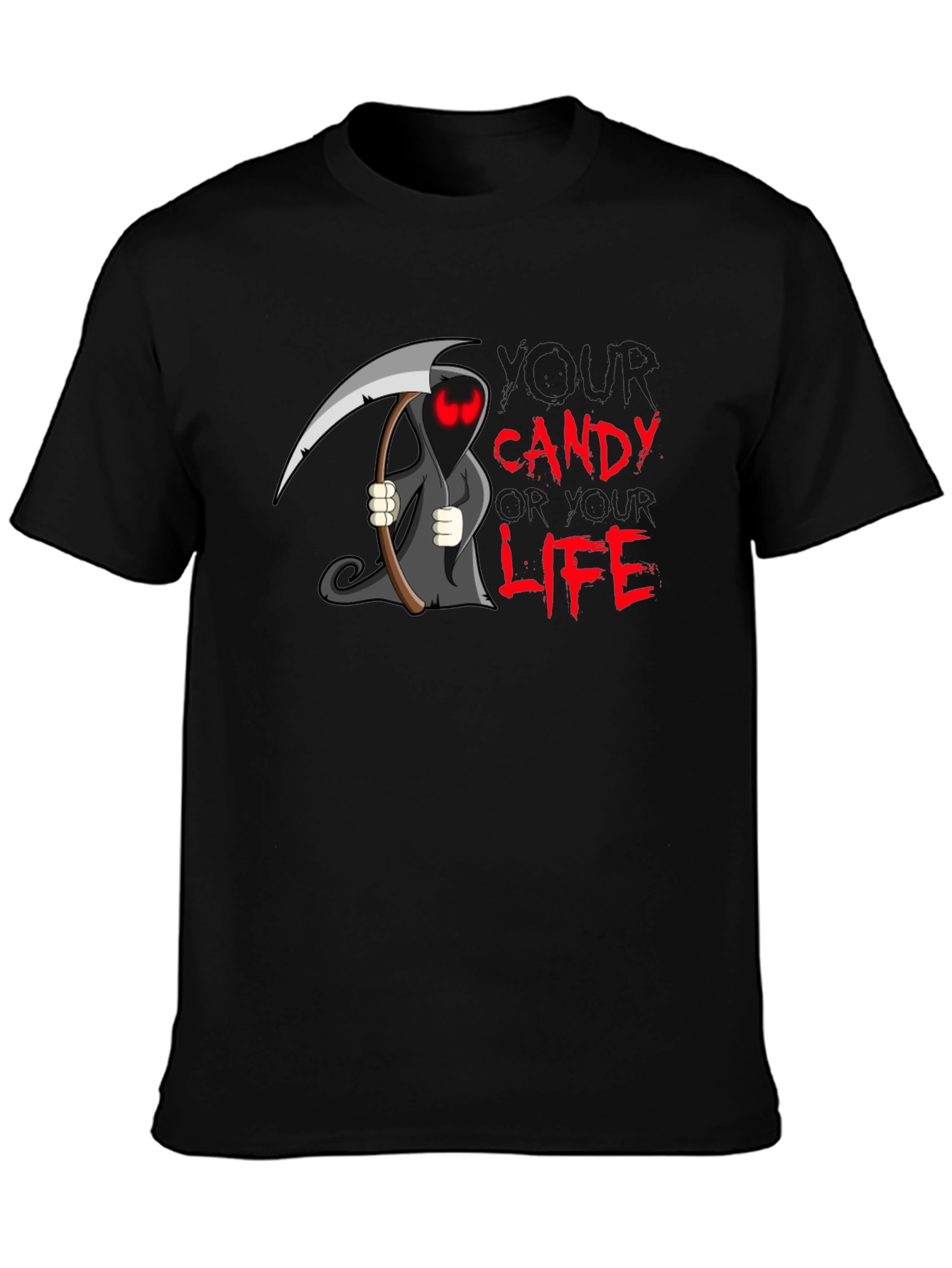 Grim Reaper Candy T-Shirt - Halloween Edition