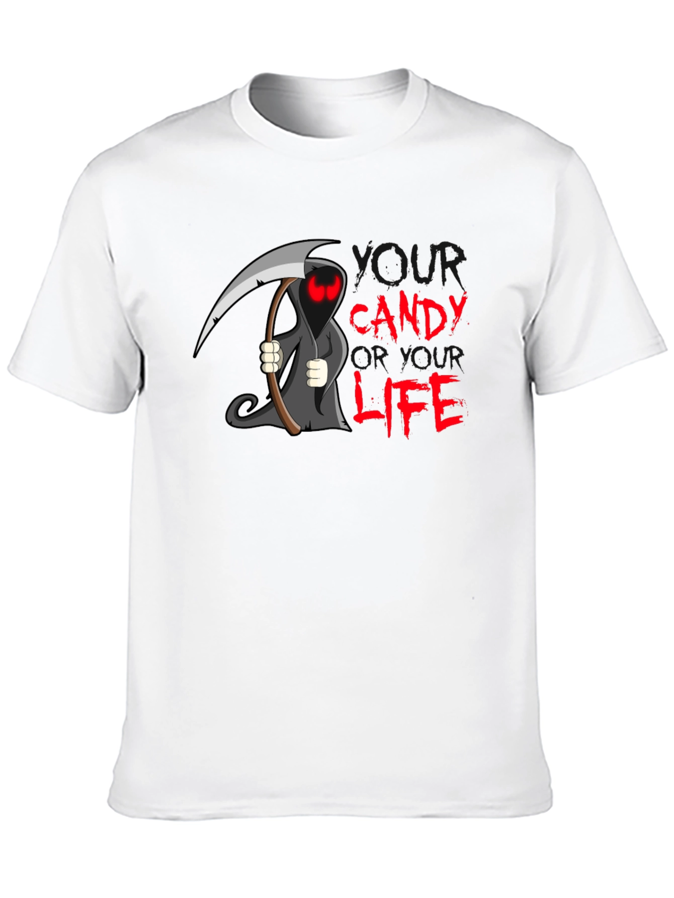 Grim Reaper Candy T-Shirt - Halloween Edition