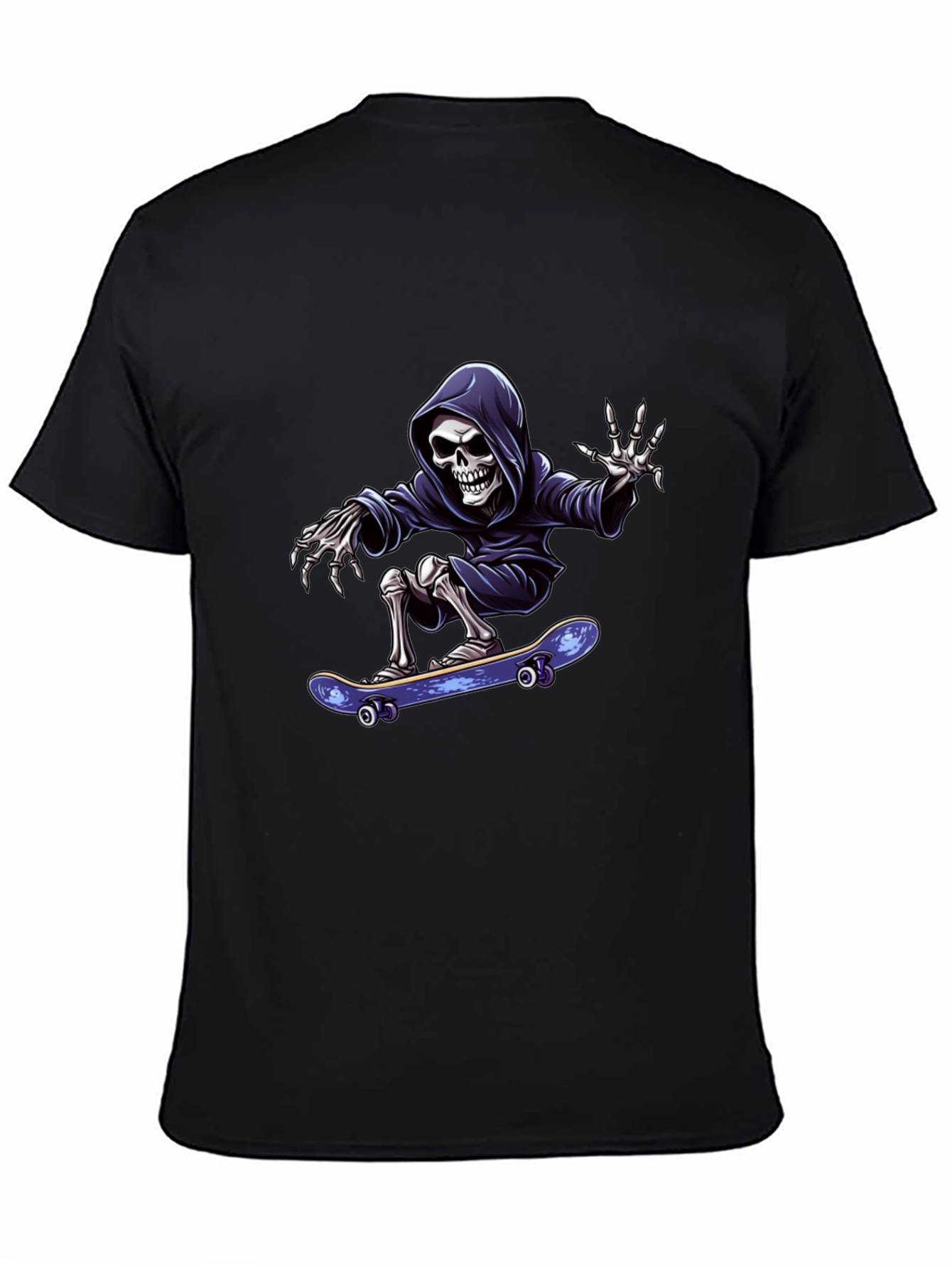 Skateboarding Grim Reaper Black T-Shirt