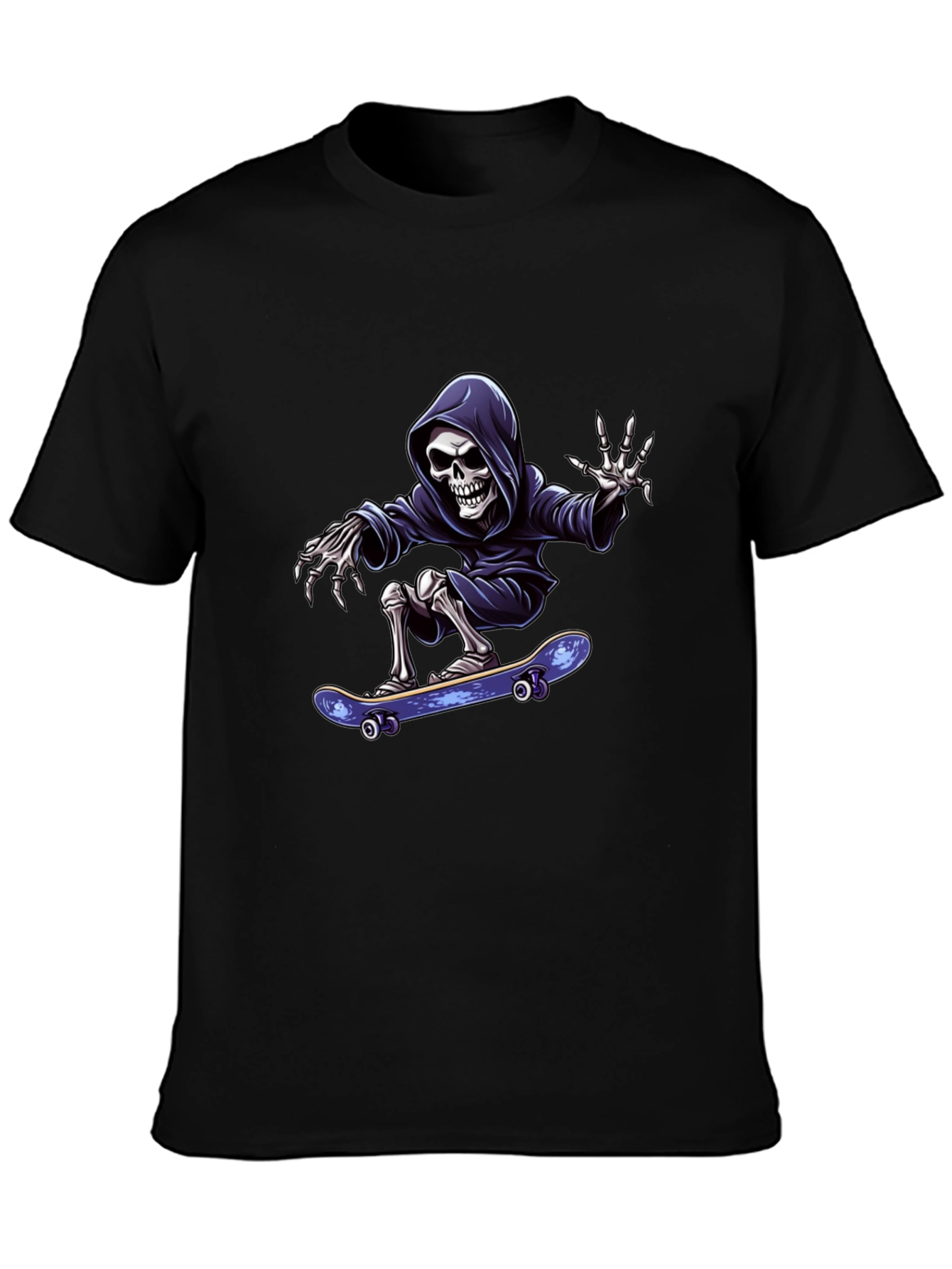 Skateboarding Grim Reaper Black T-Shirt