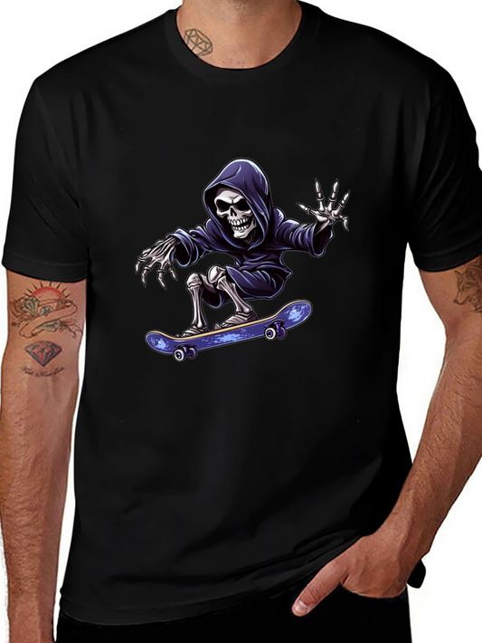 Skateboarding Grim Reaper Black T-Shirt