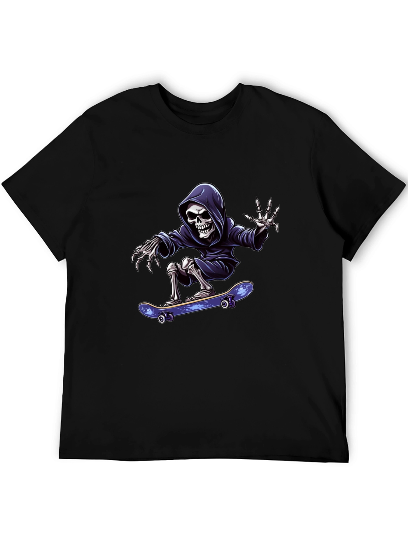 Skateboarding Grim Reaper Black T-Shirt
