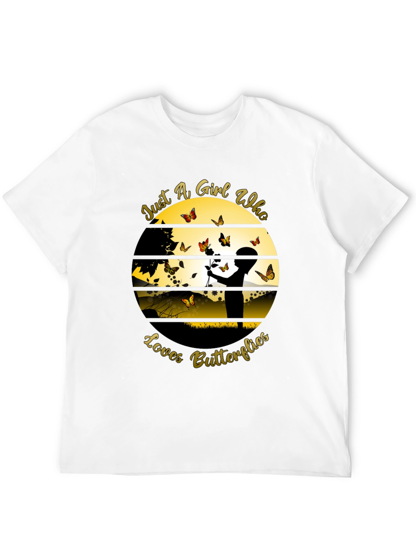 Girl Loves Butterflies T-Shirt