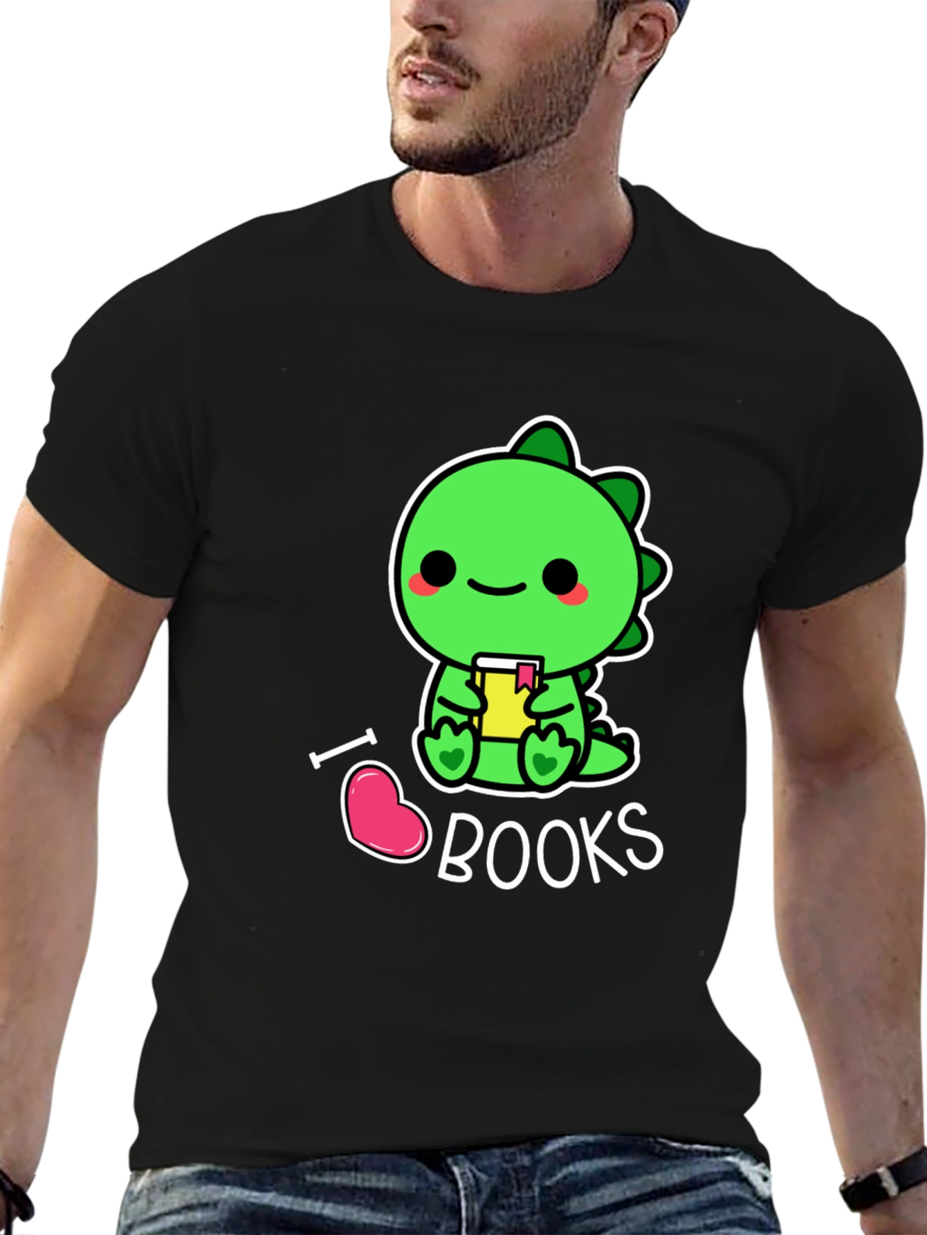 I Love Books Cute Dinosaur T-Shirt