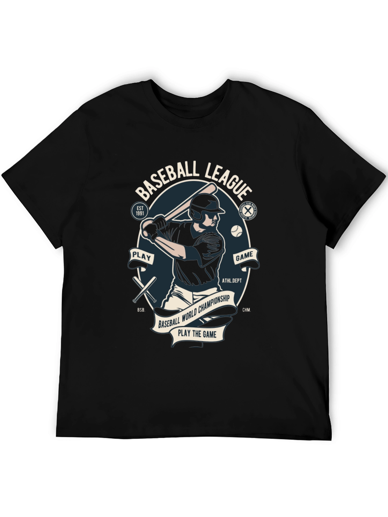 Baseball League Graphic T-Shirt