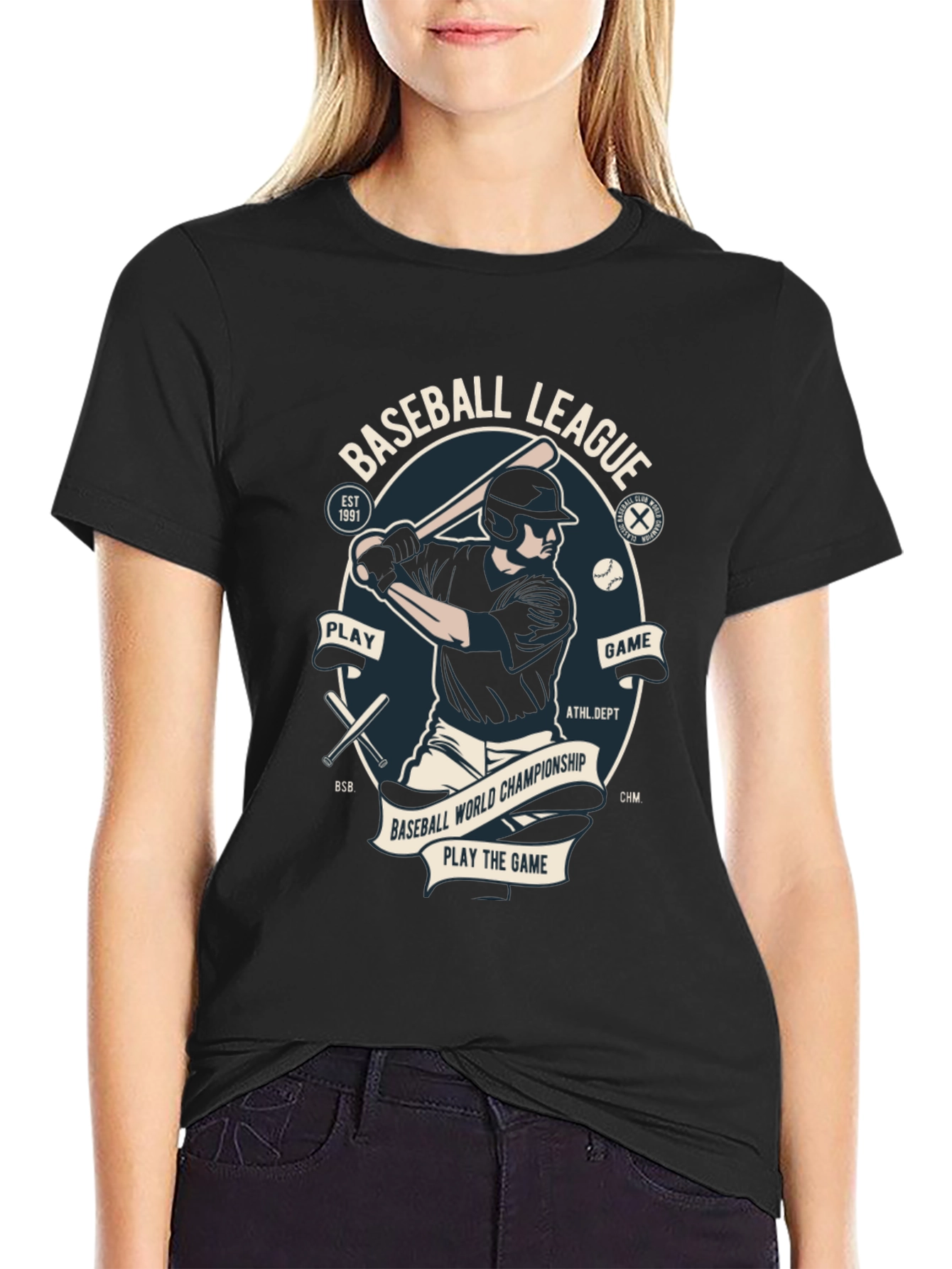 Baseball League Graphic T-Shirt
