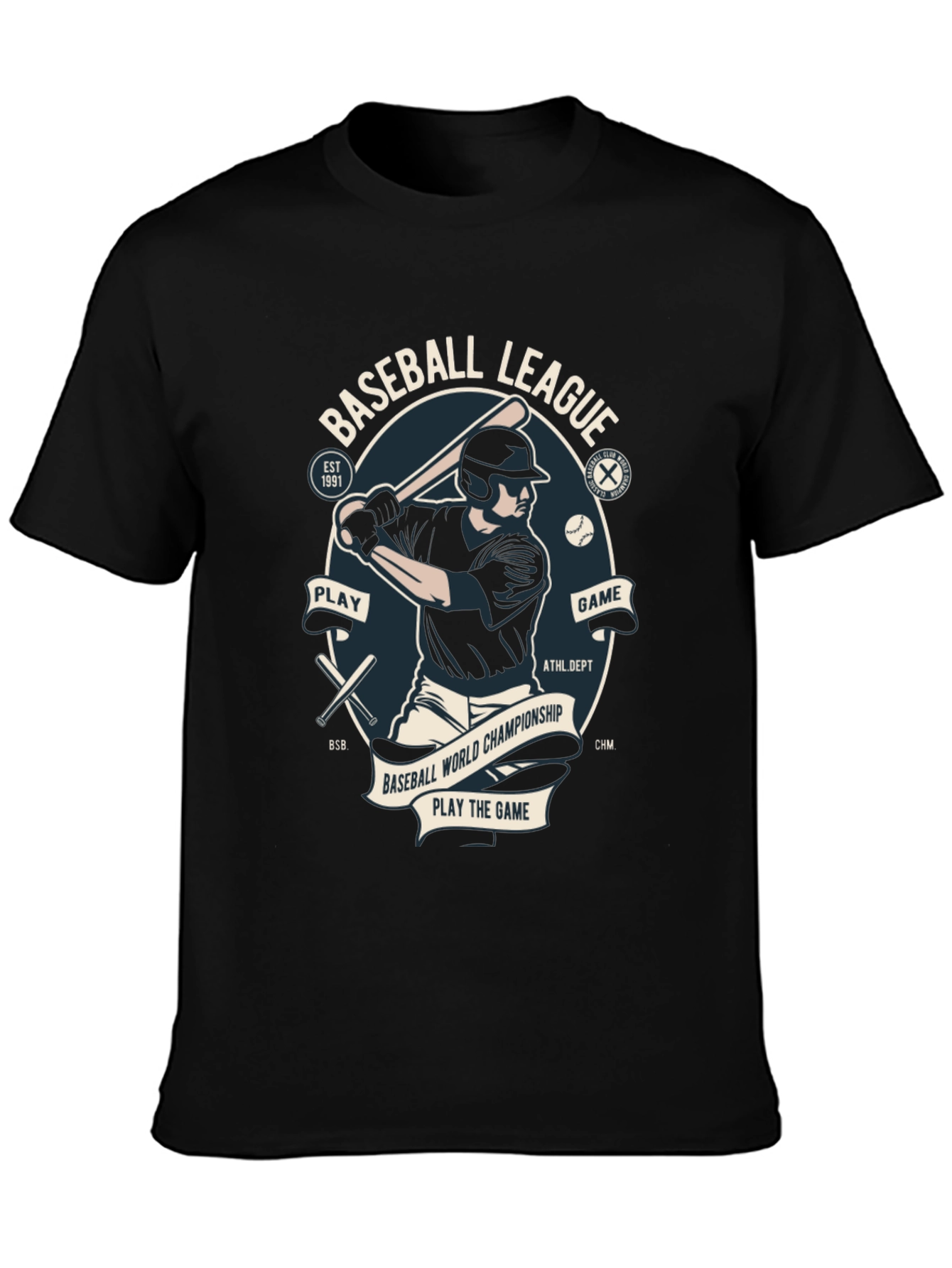 Baseball League Graphic T-Shirt