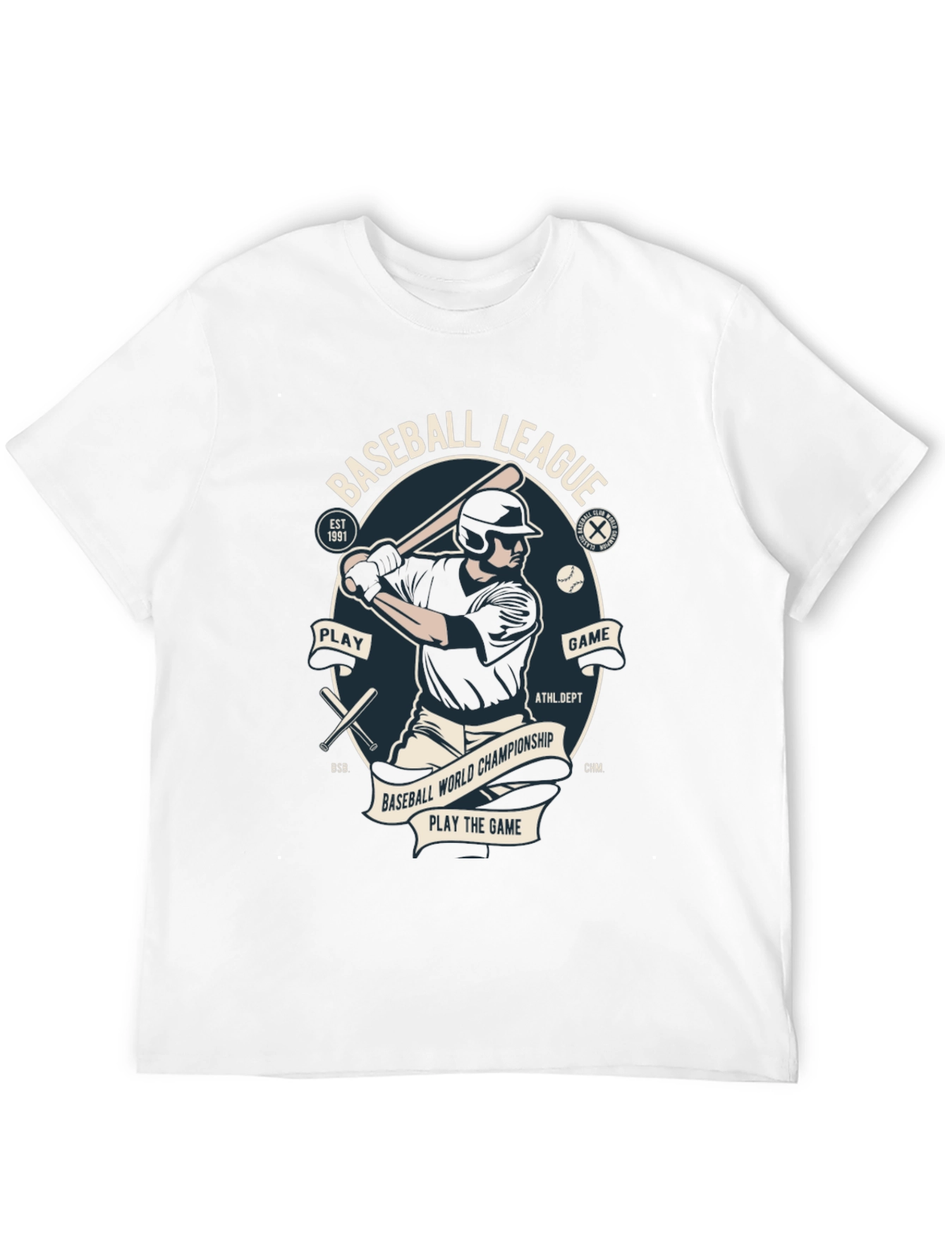Baseball League Graphic T-Shirt
