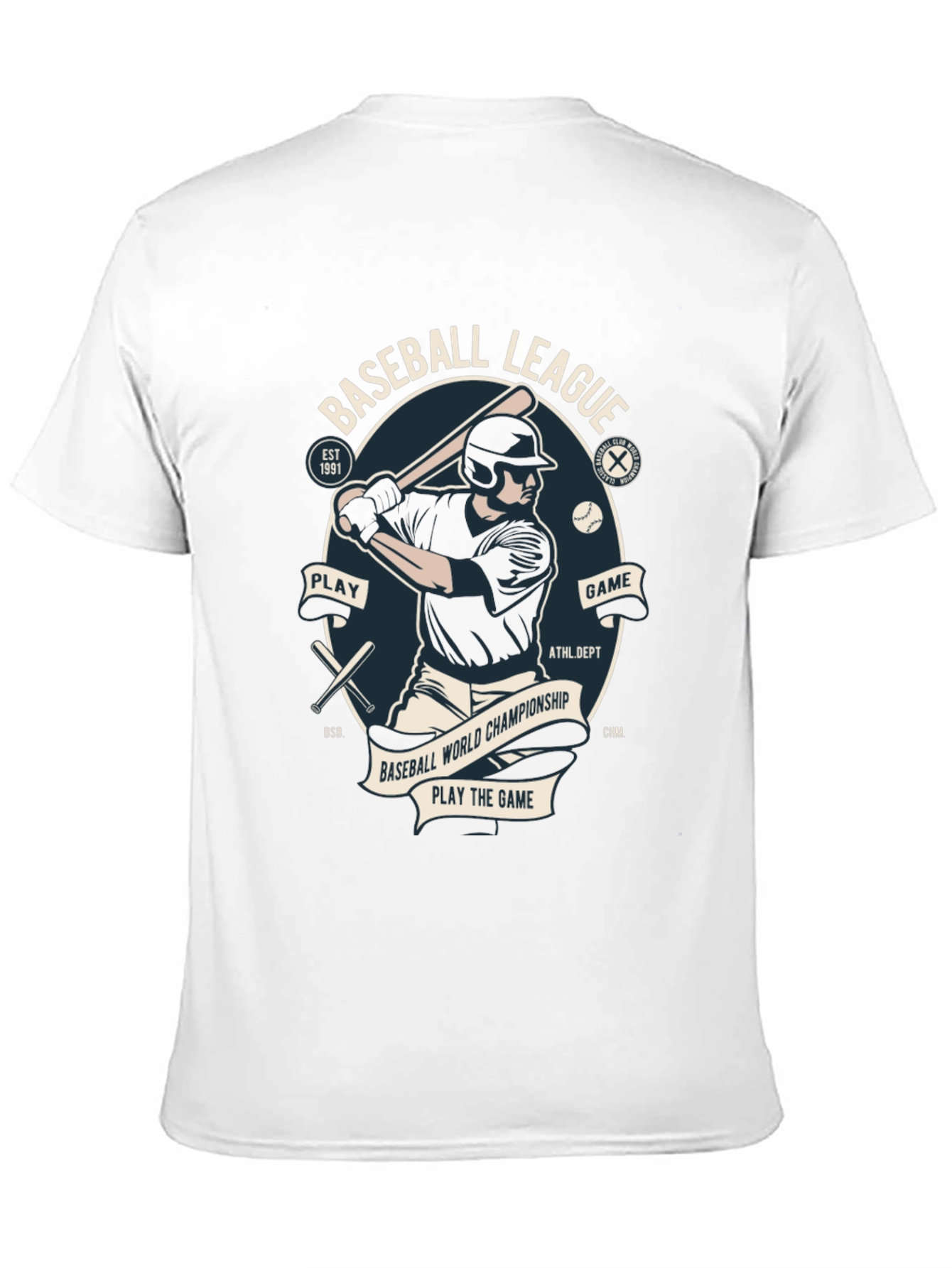Baseball League Graphic T-Shirt