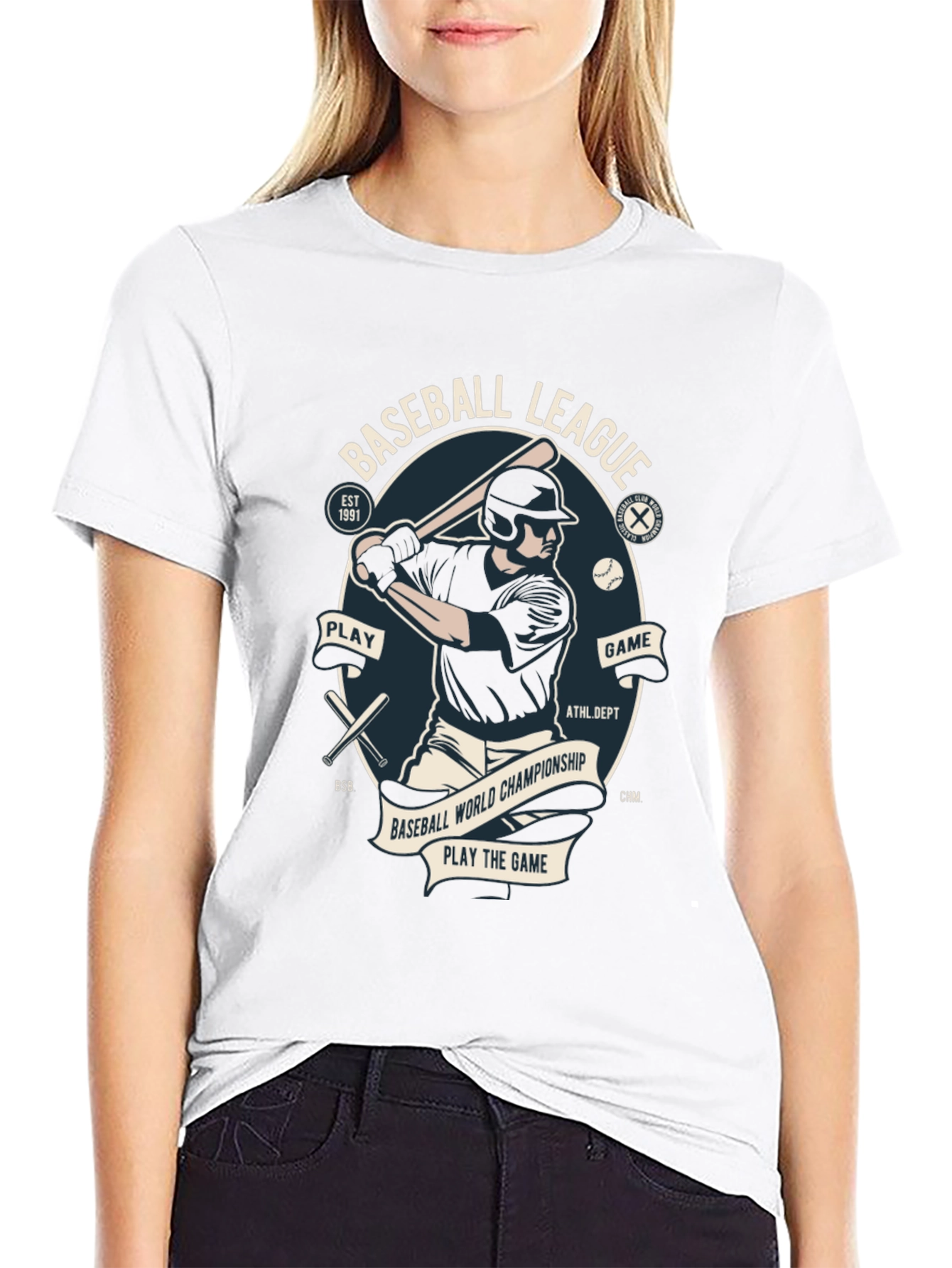 Baseball League Graphic T-Shirt