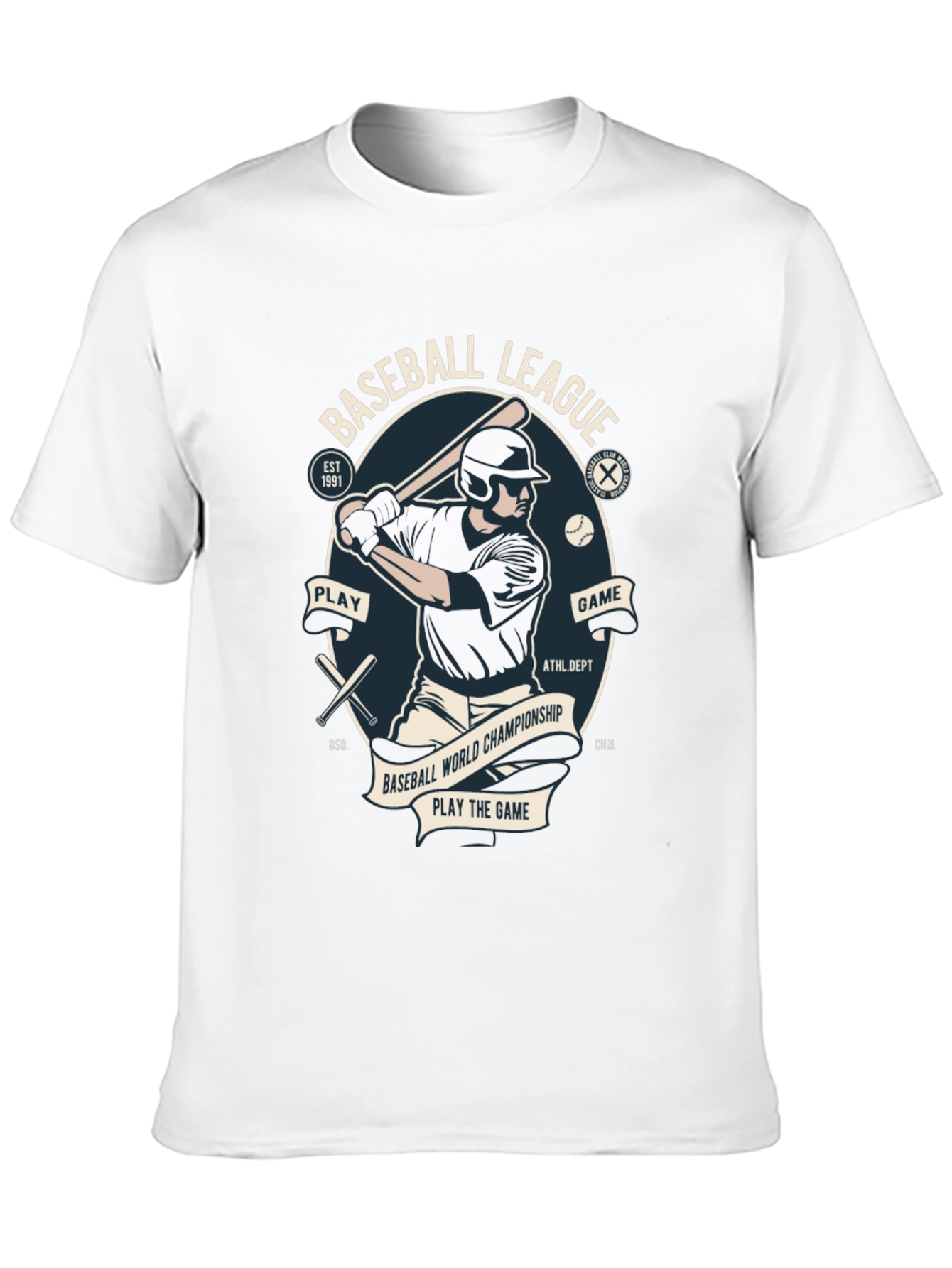 Baseball League Graphic T-Shirt