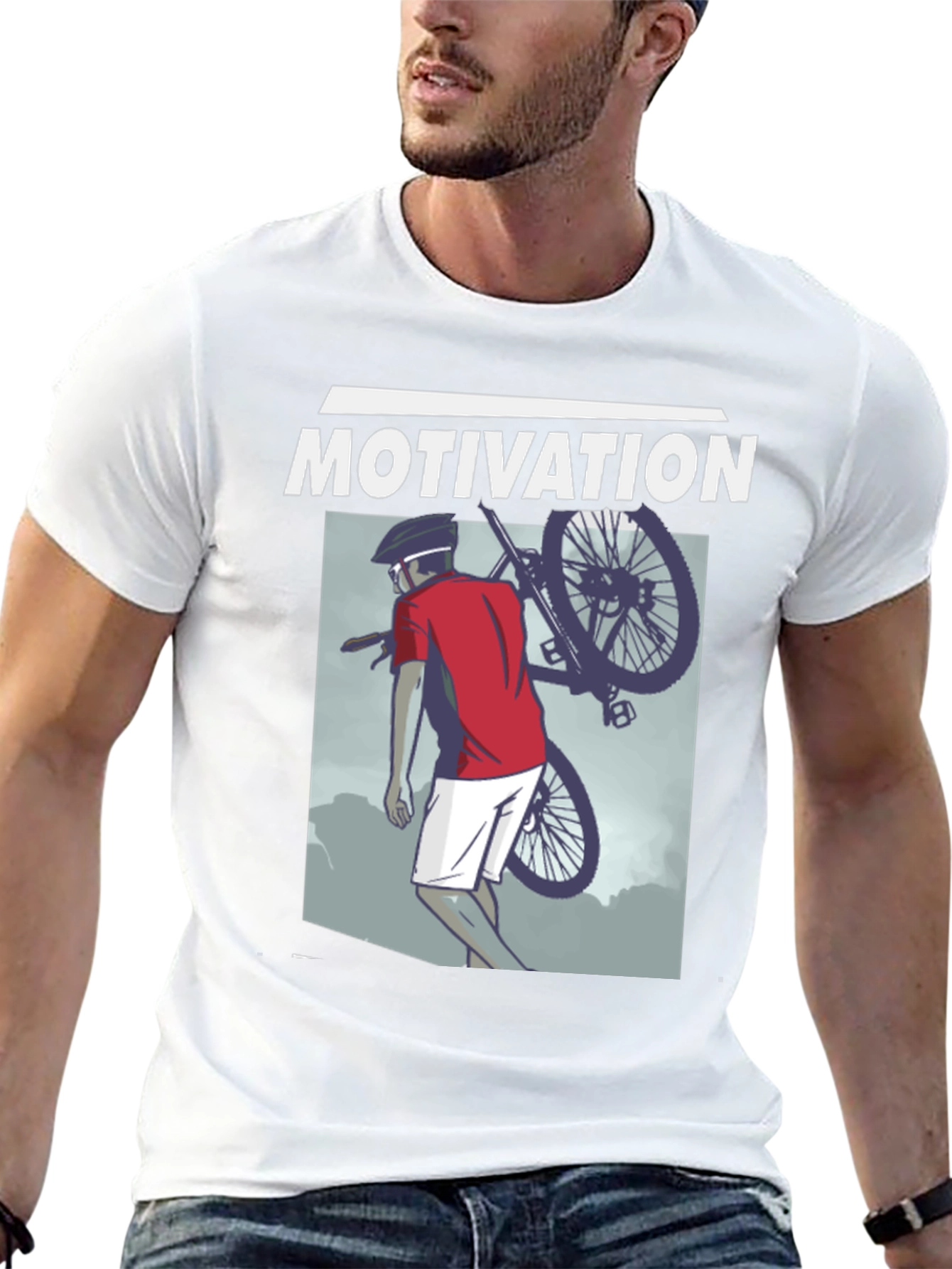 Motivation Cyclist Graphic T-Shirt