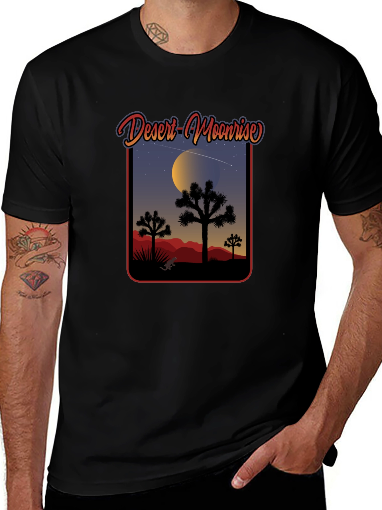 Desert Moonrise Graphic Tee