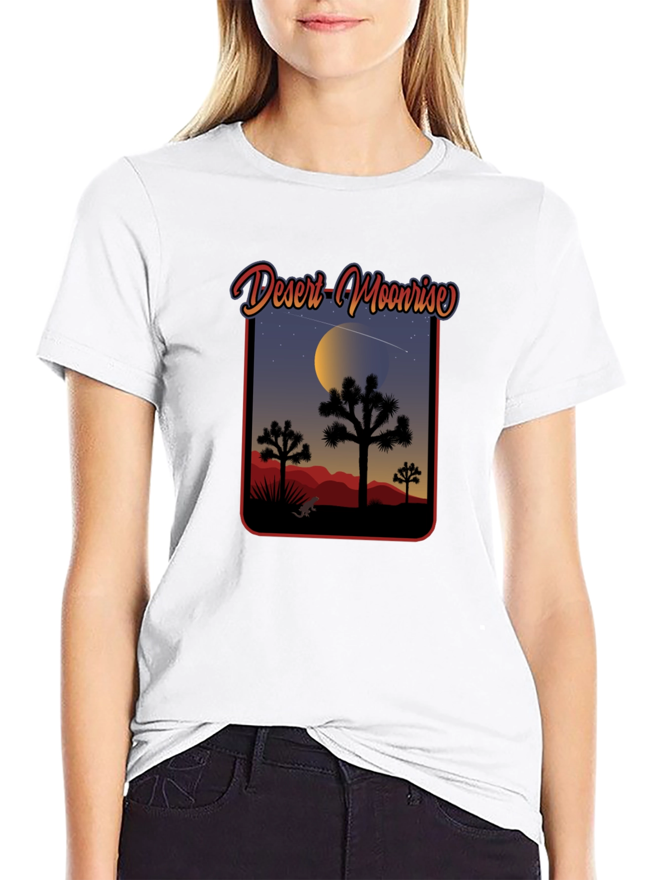 Desert Moonrise Graphic Tee