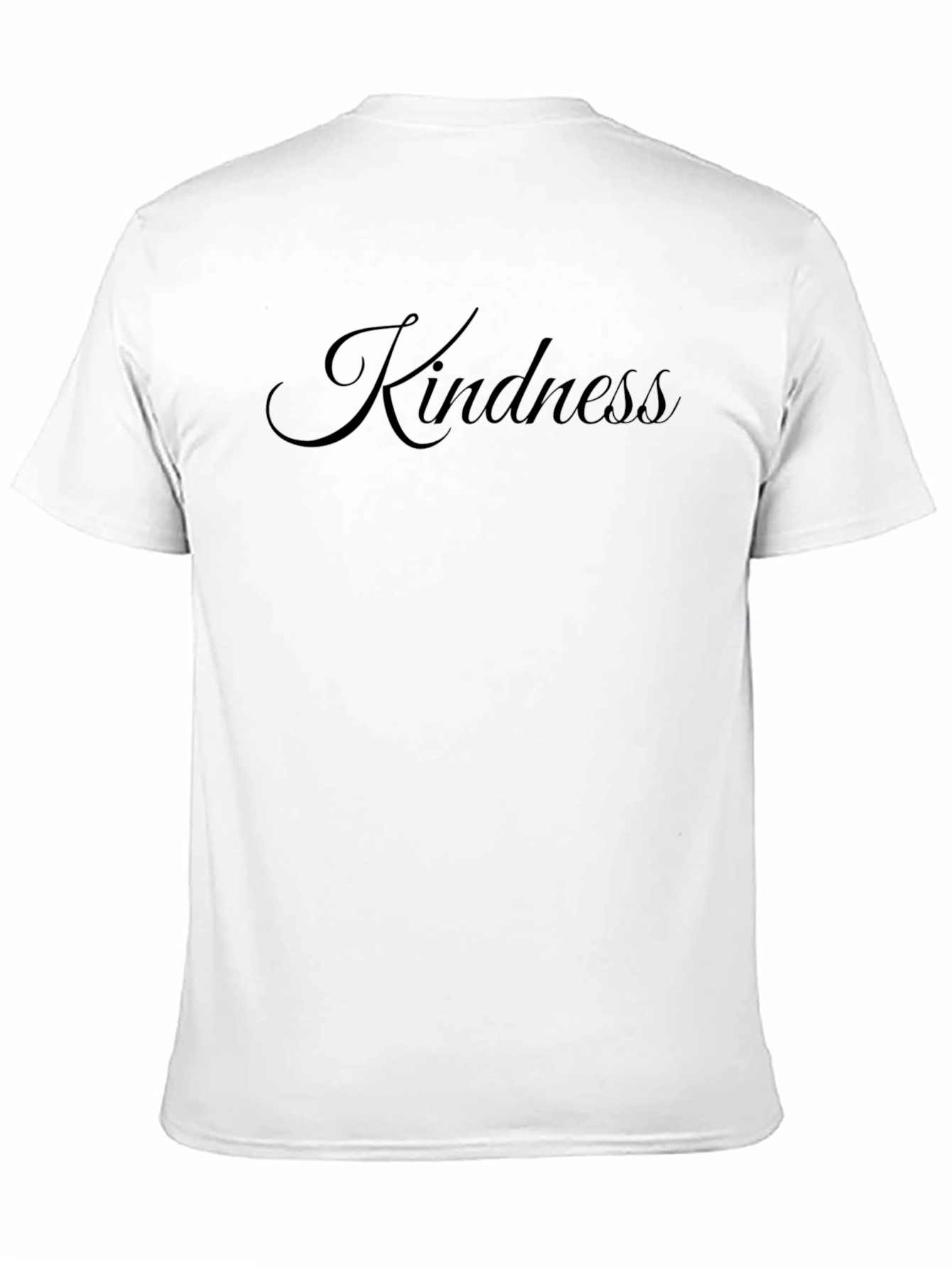 Kindness Scripted Graphic Print Soft Black T-Shirt