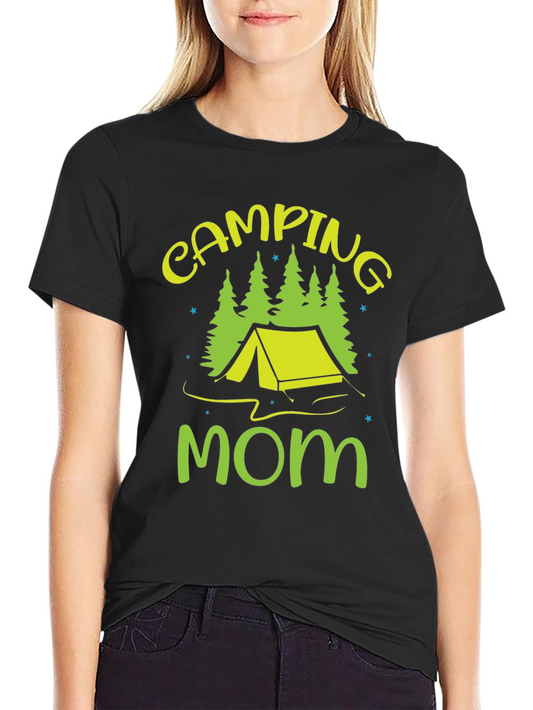 Camping Mom Graphic Tee - Outdoor Adventure Shirt