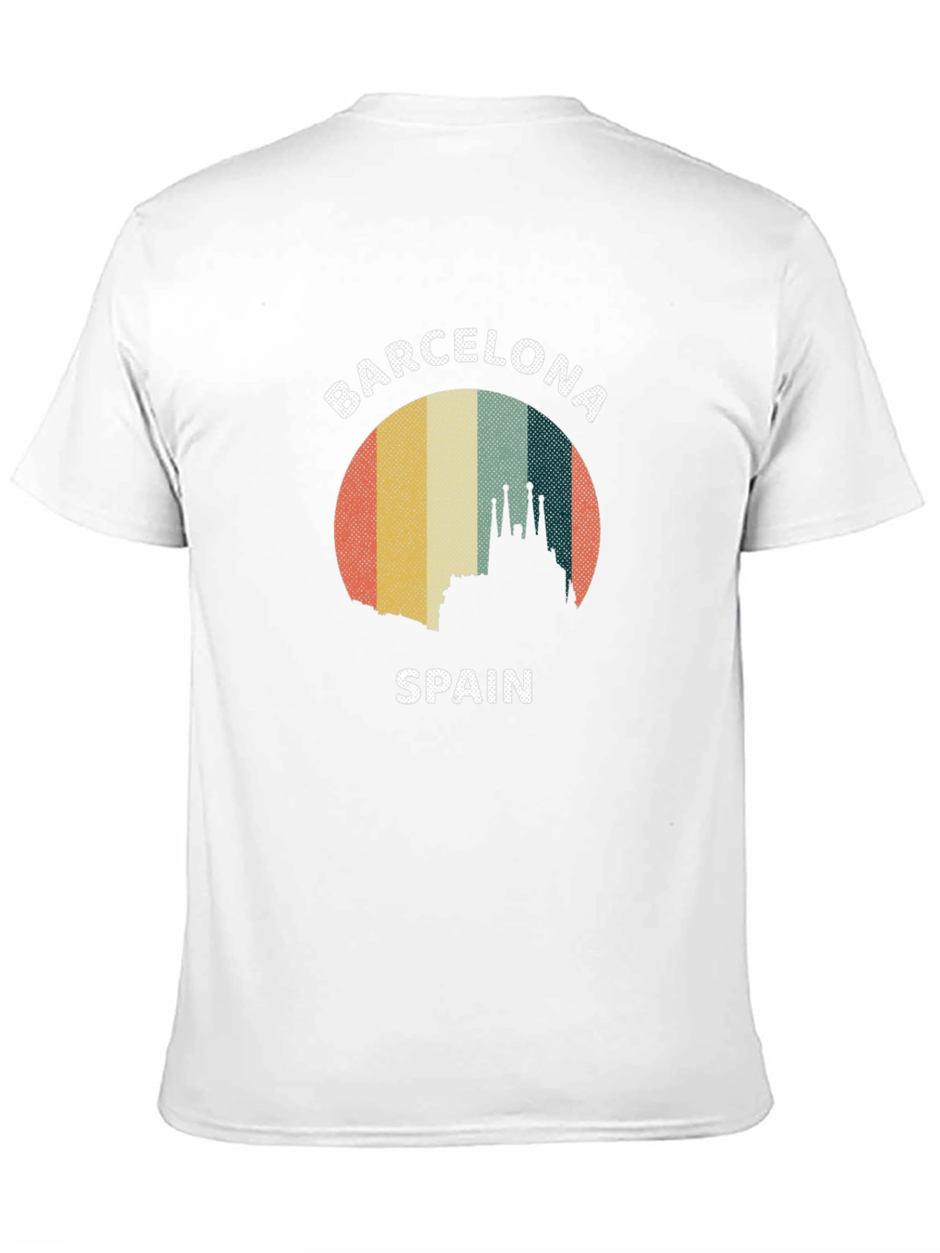Barcelona Spain Retro Graphic Tee